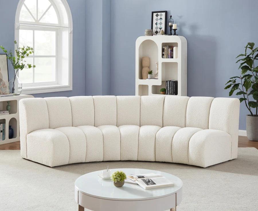 Sofa modułowa LANDO - element środkowy biały Eichholtz Eye on Design