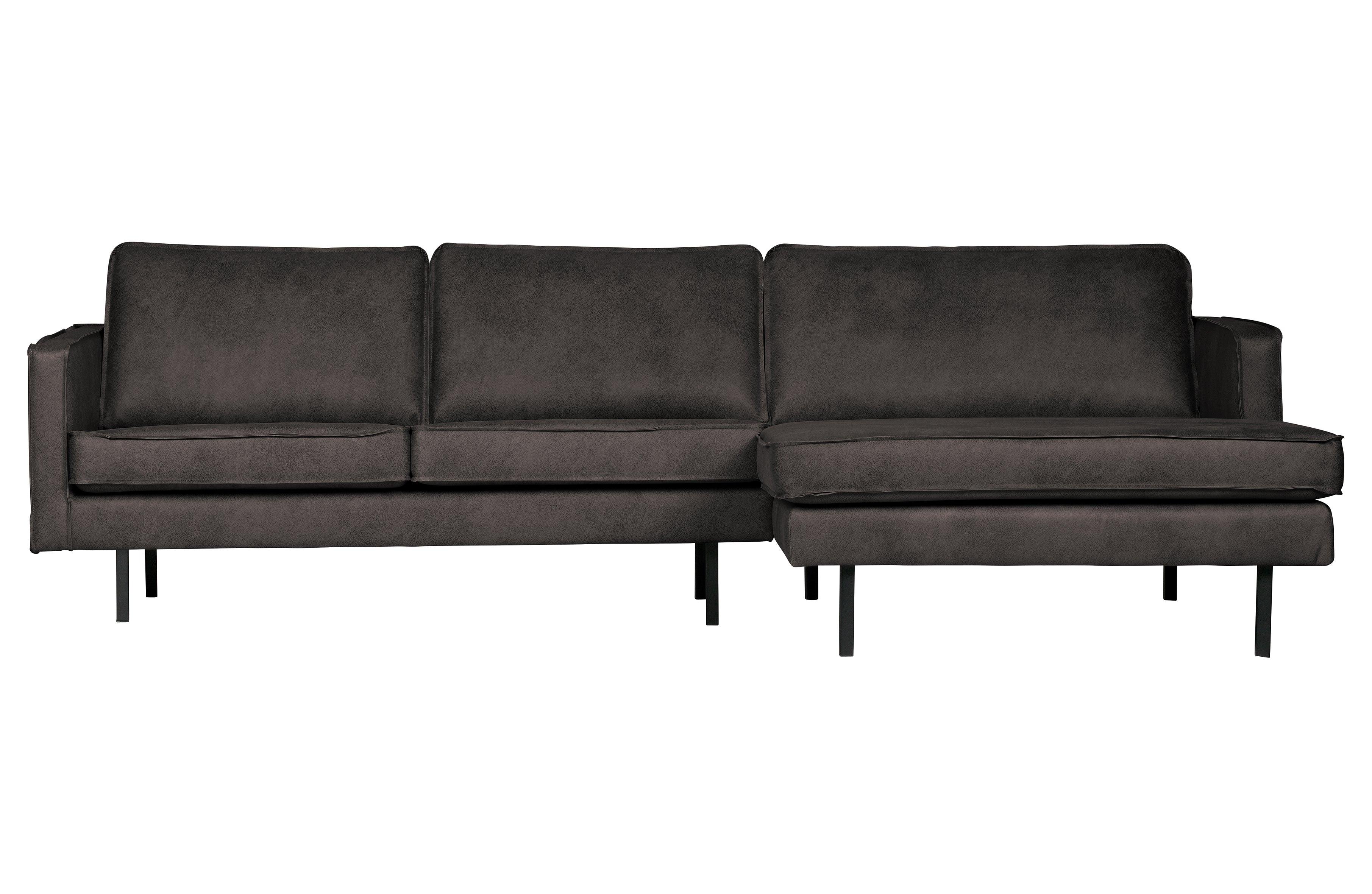 Sofa narożna prawostronna skórzana RODEO czarny Be Pure Eye on Design