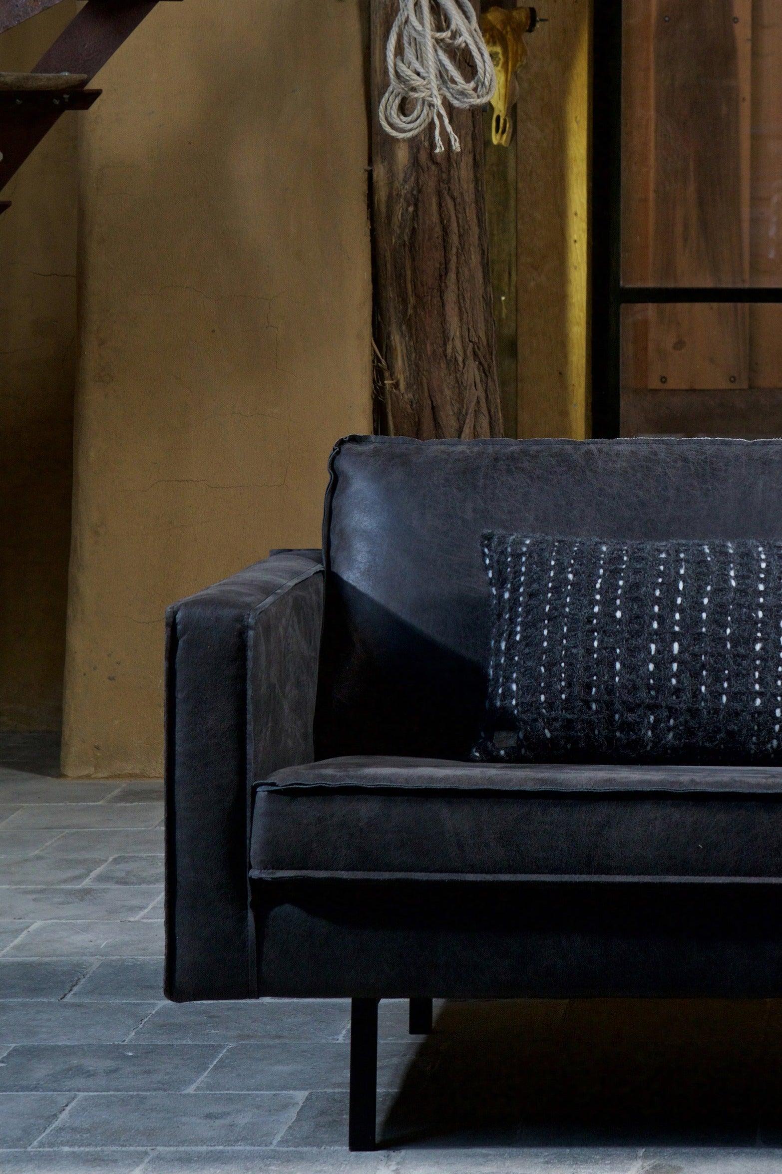 Sofa narożna prawostronna skórzana RODEO czarny Be Pure Eye on Design