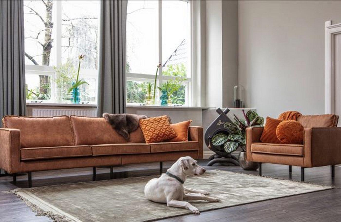 Sofa narożna prawostronna skórzana RODEO czarny Be Pure Eye on Design