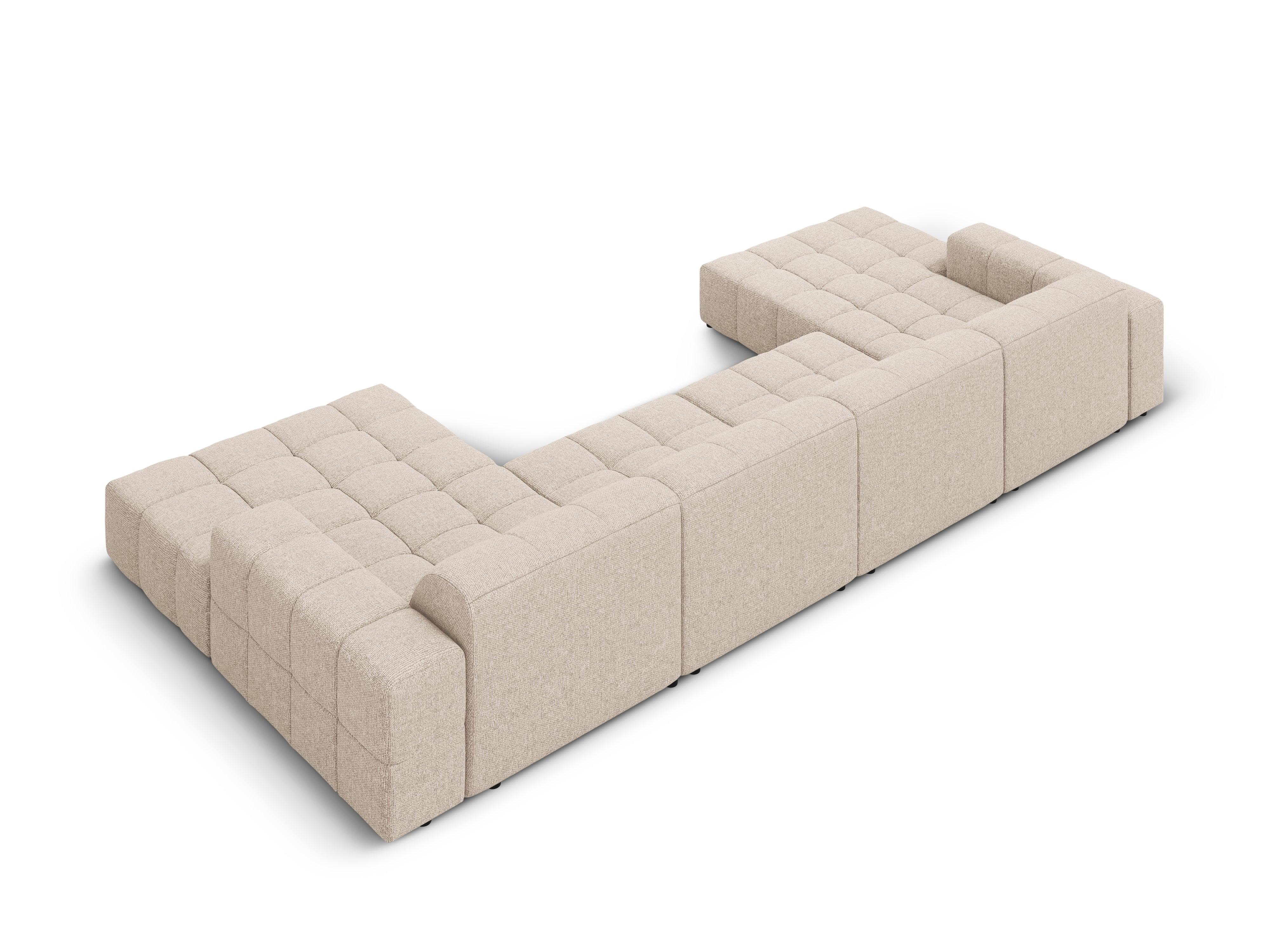 Sofa panoramiczna 6-osobowa CHICAGO beżowy szenil Cosmopolitan Design Eye on Design
