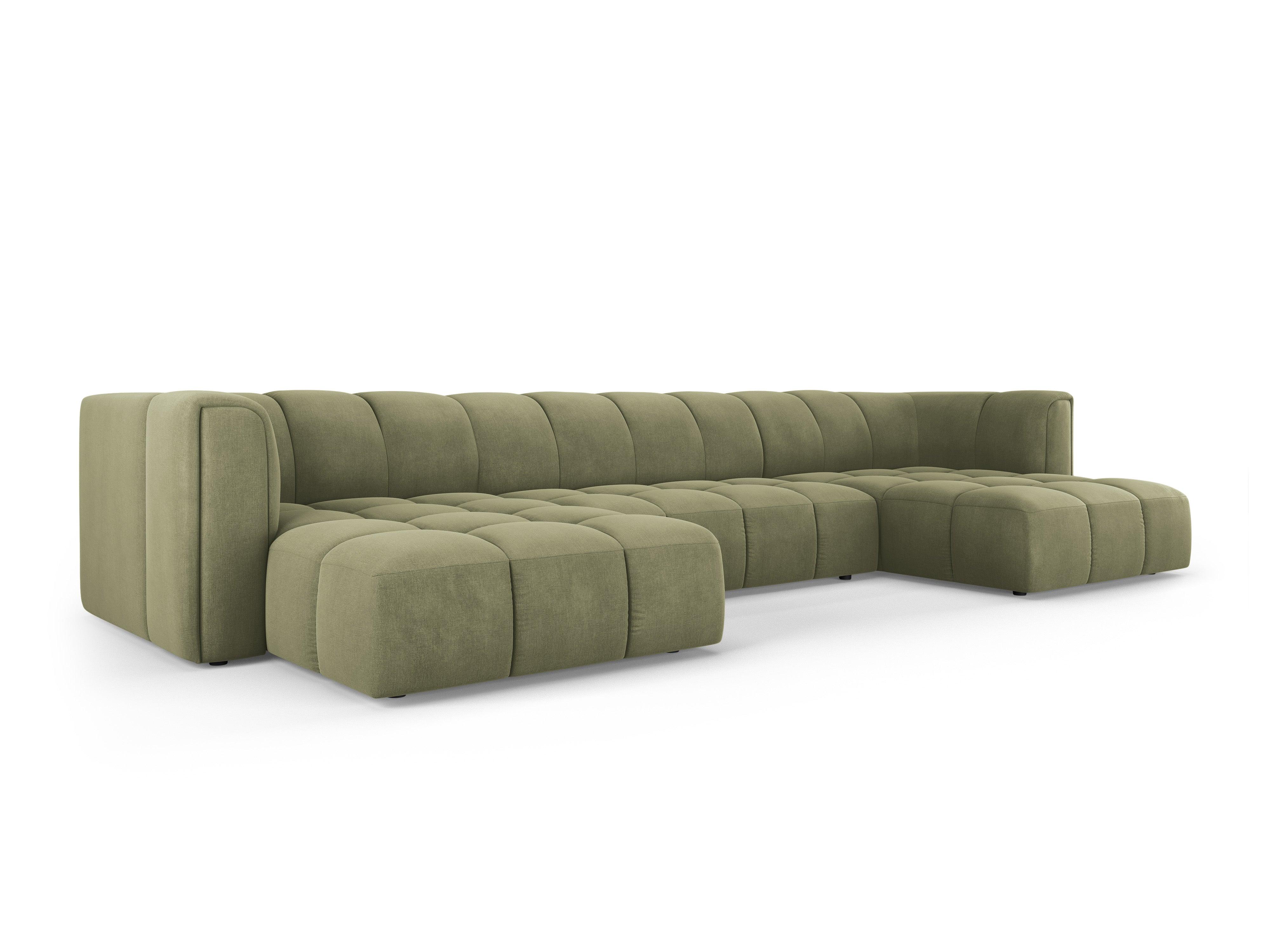 Sofa panoramiczna FRANCESCA jasnozielony szenil Milo Casa Eye on Design