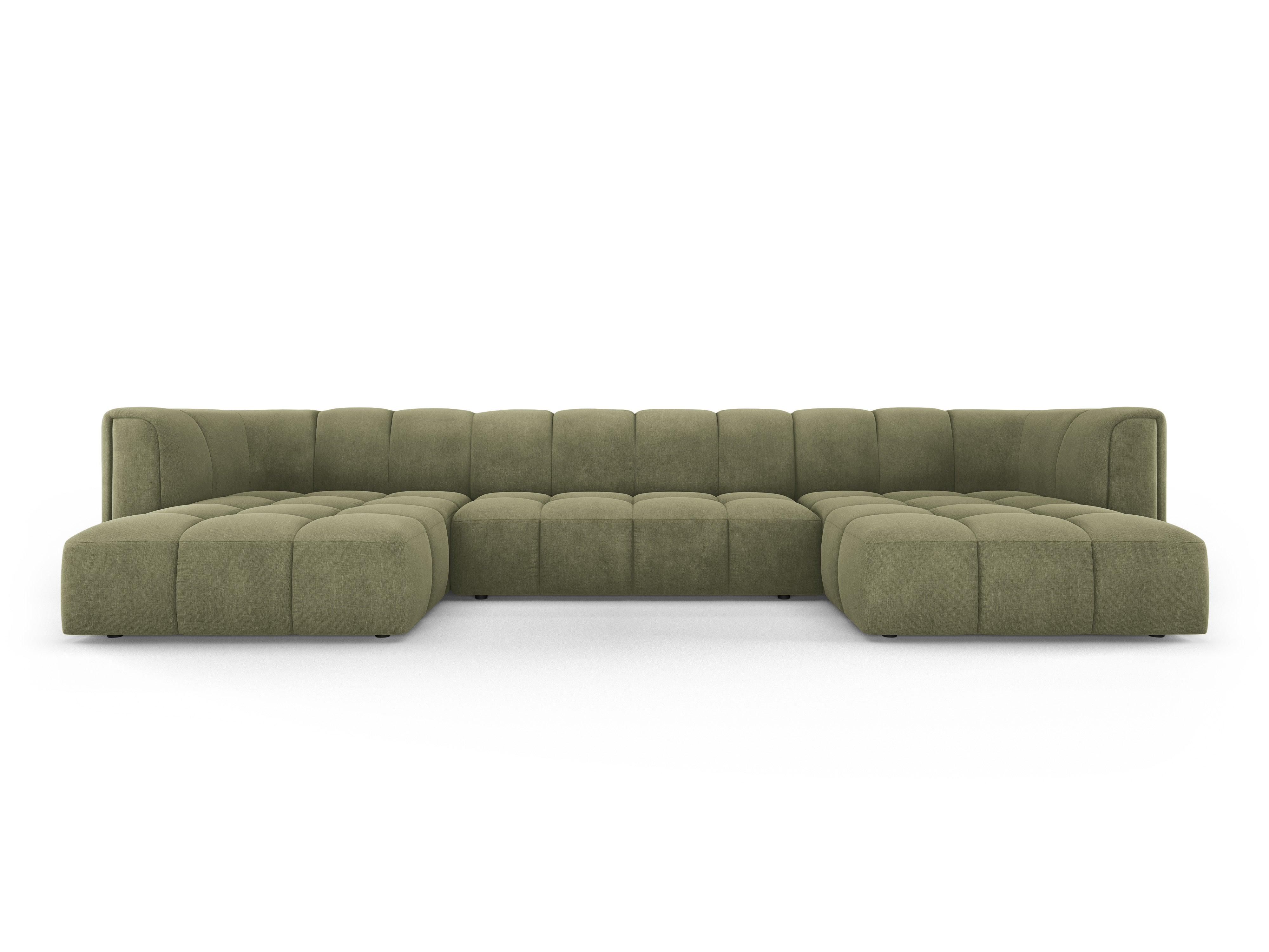 Sofa panoramiczna FRANCESCA jasnozielony szenil Milo Casa Eye on Design