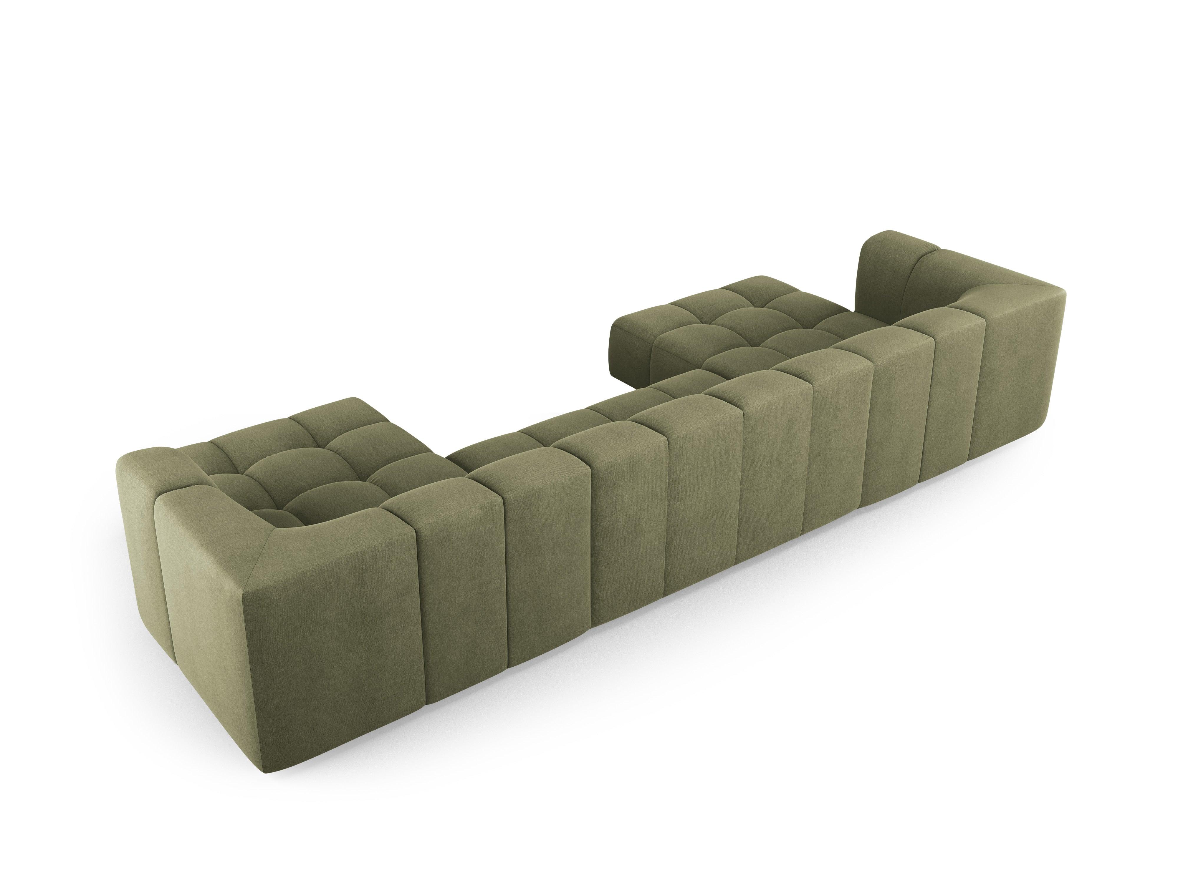 Sofa panoramiczna FRANCESCA jasnozielony szenil Milo Casa Eye on Design