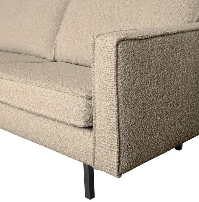 Left -sided rodeo beige bouclé