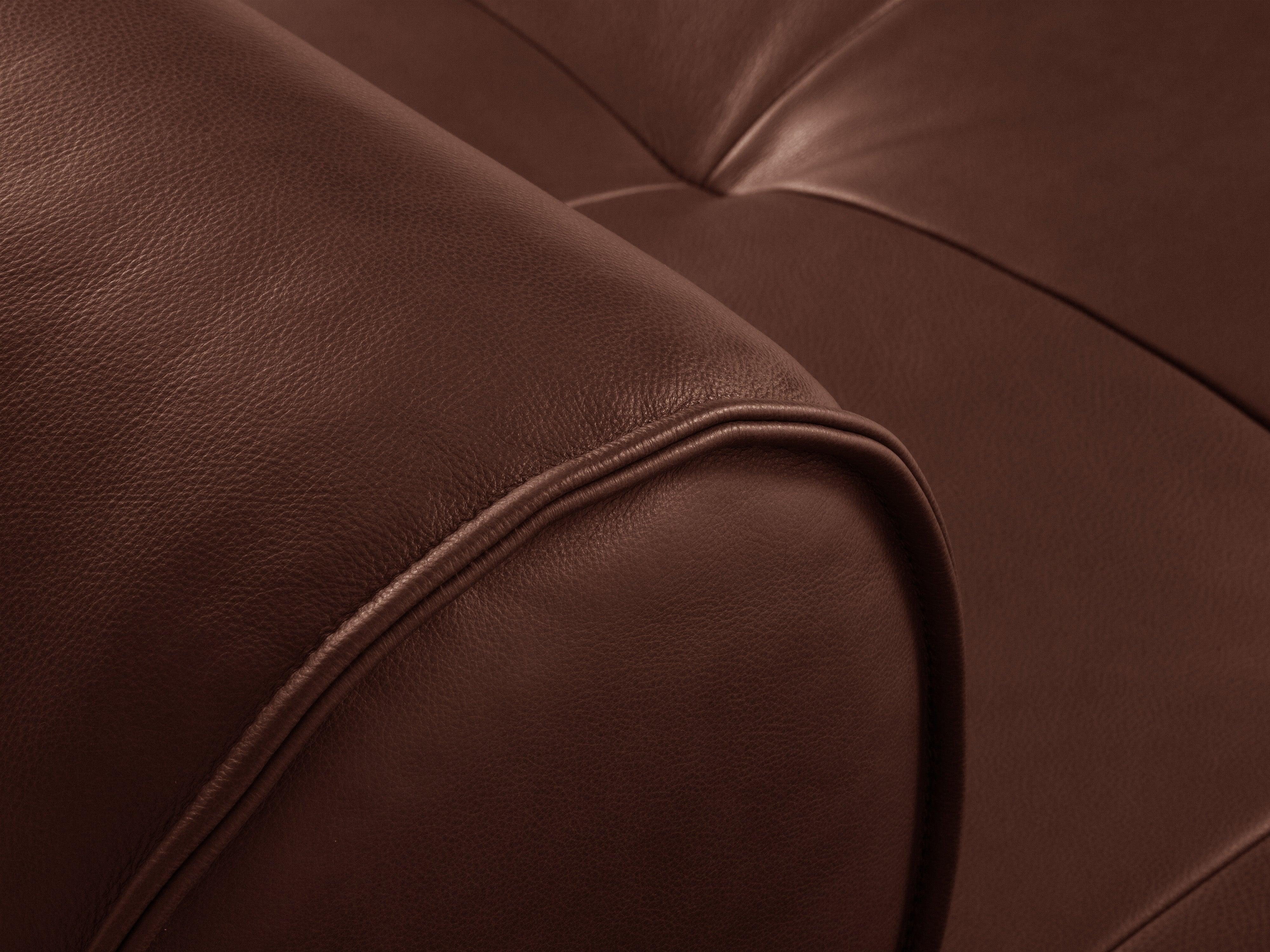 Sofa skórzana 3-osobowa LILY brązowy Maison Heritage Eye on Design