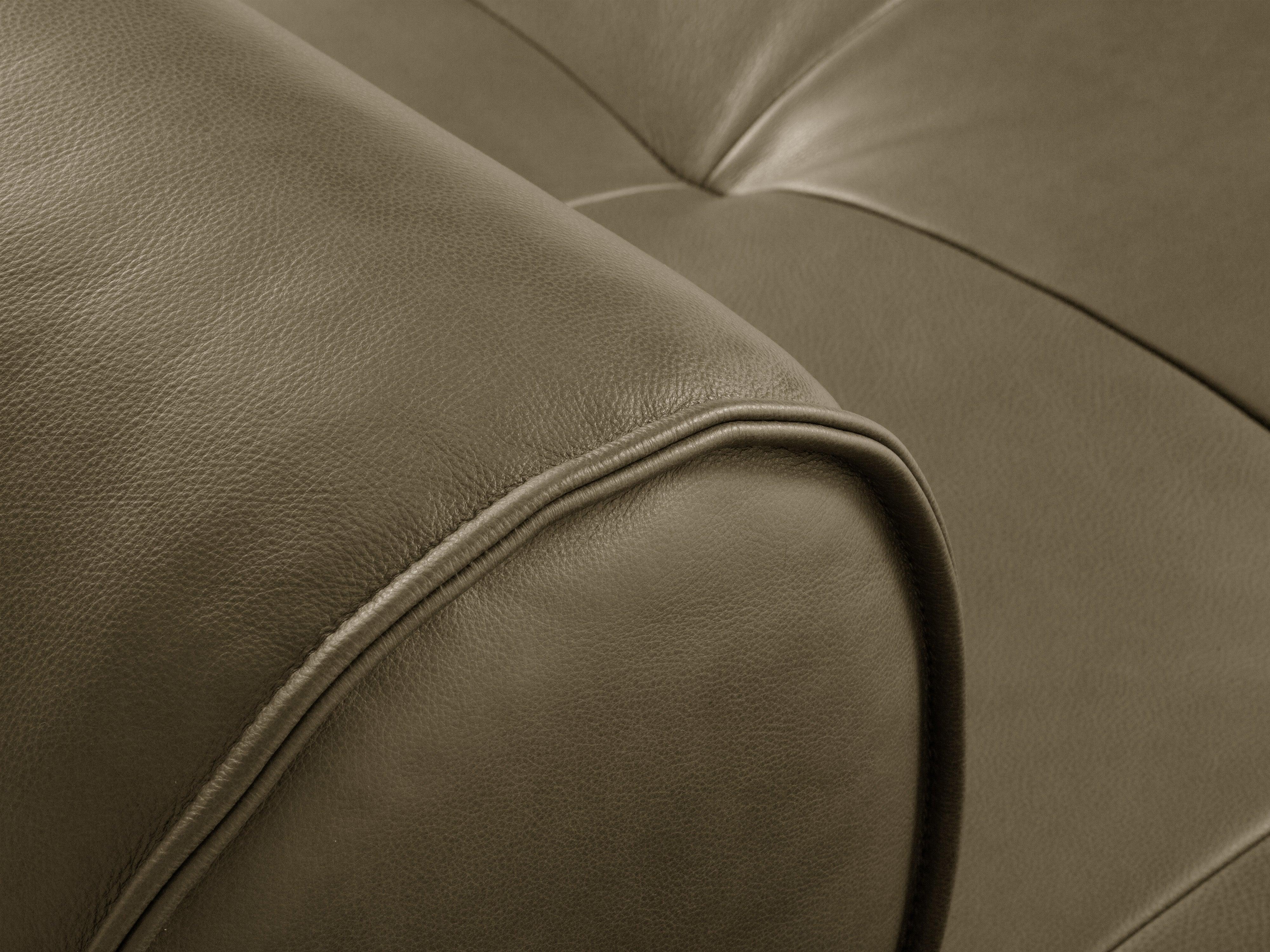 Sofa skórzana 3-osobowa LILY oliwkowy Maison Heritage Eye on Design