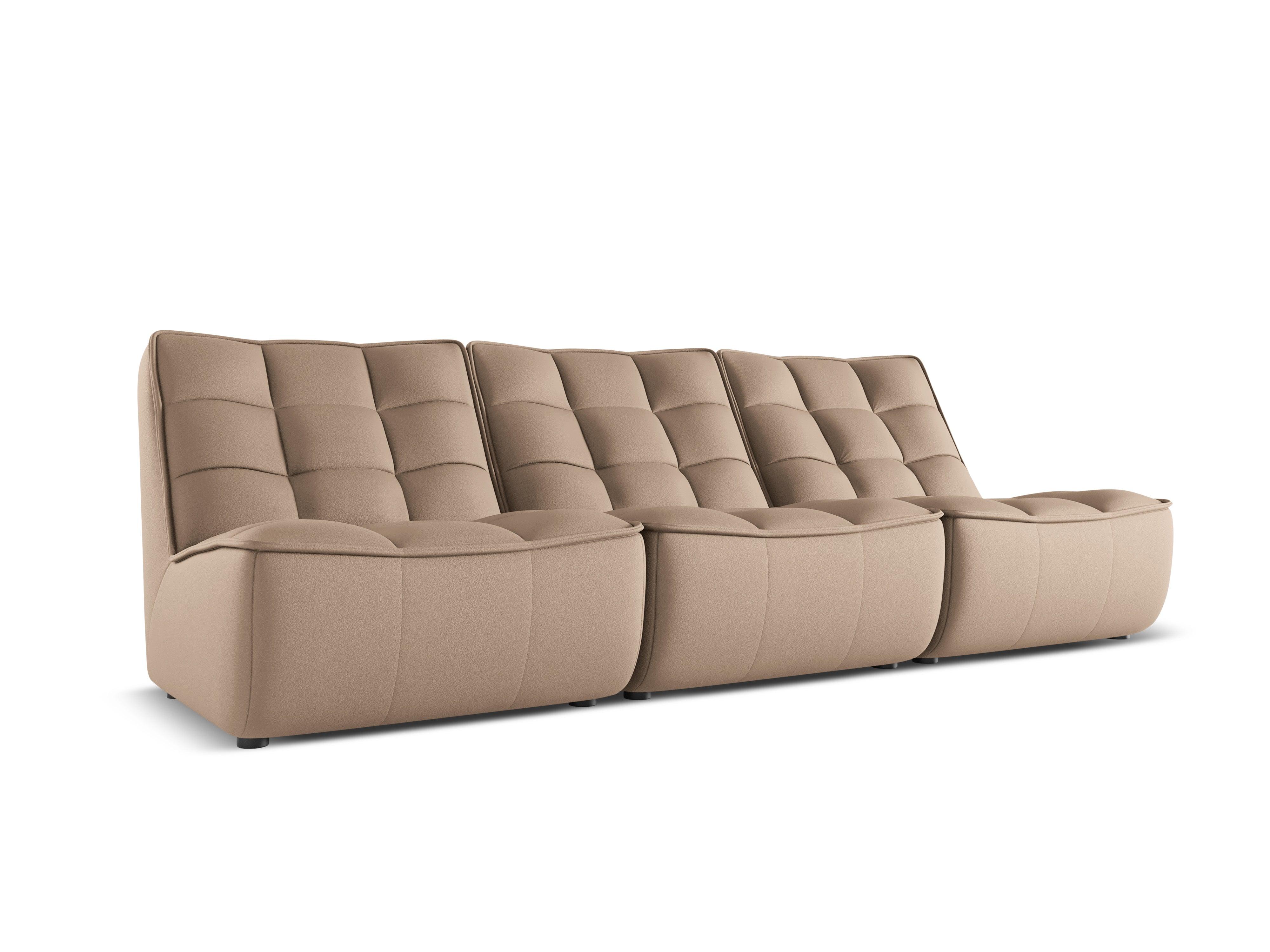 Sofa skórzana 3-osobowa MONI cappuccino Maison Heritage Eye on Design