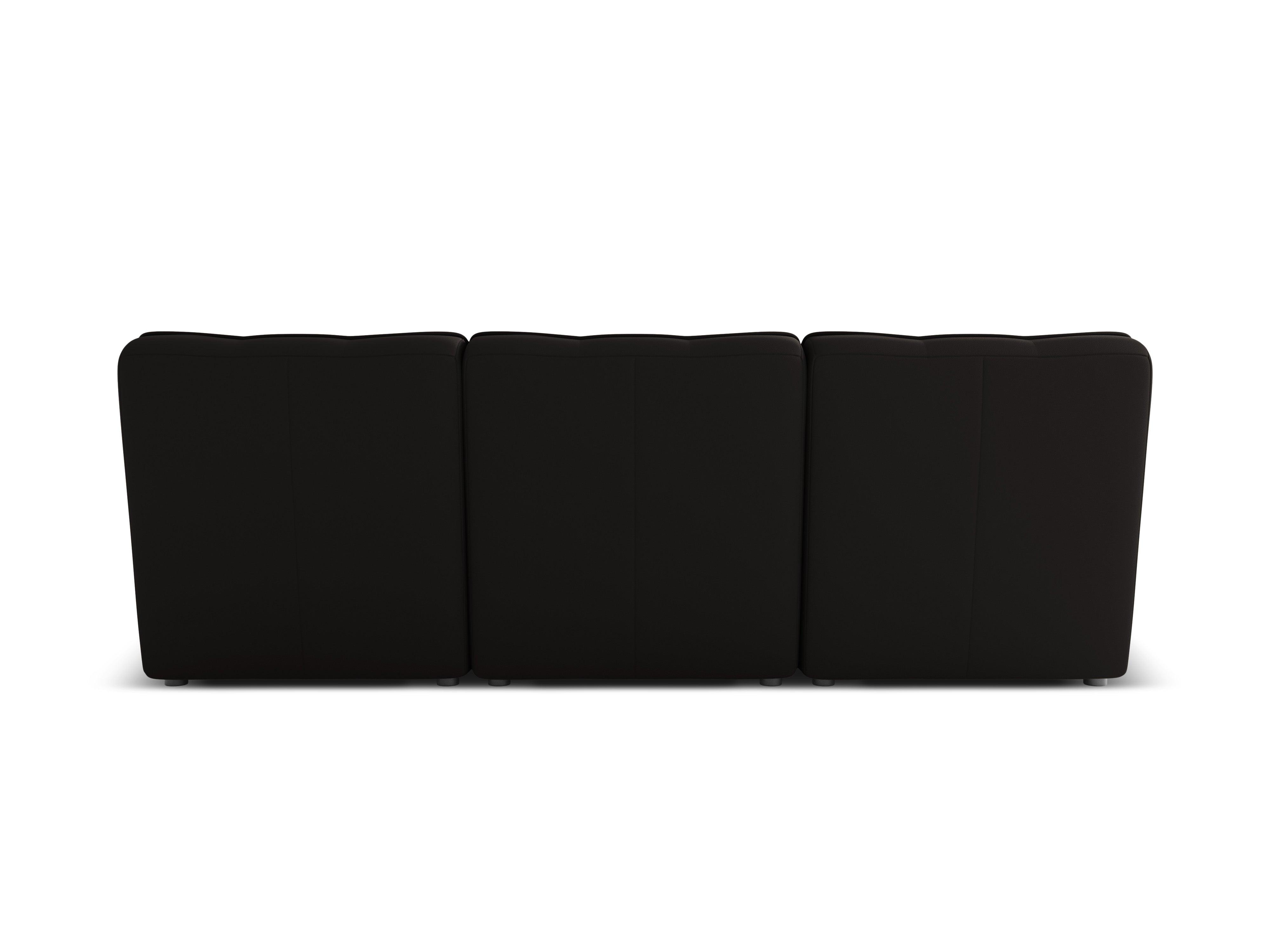 Sofa skórzana 3-osobowa MONI czarny Maison Heritage Eye on Design