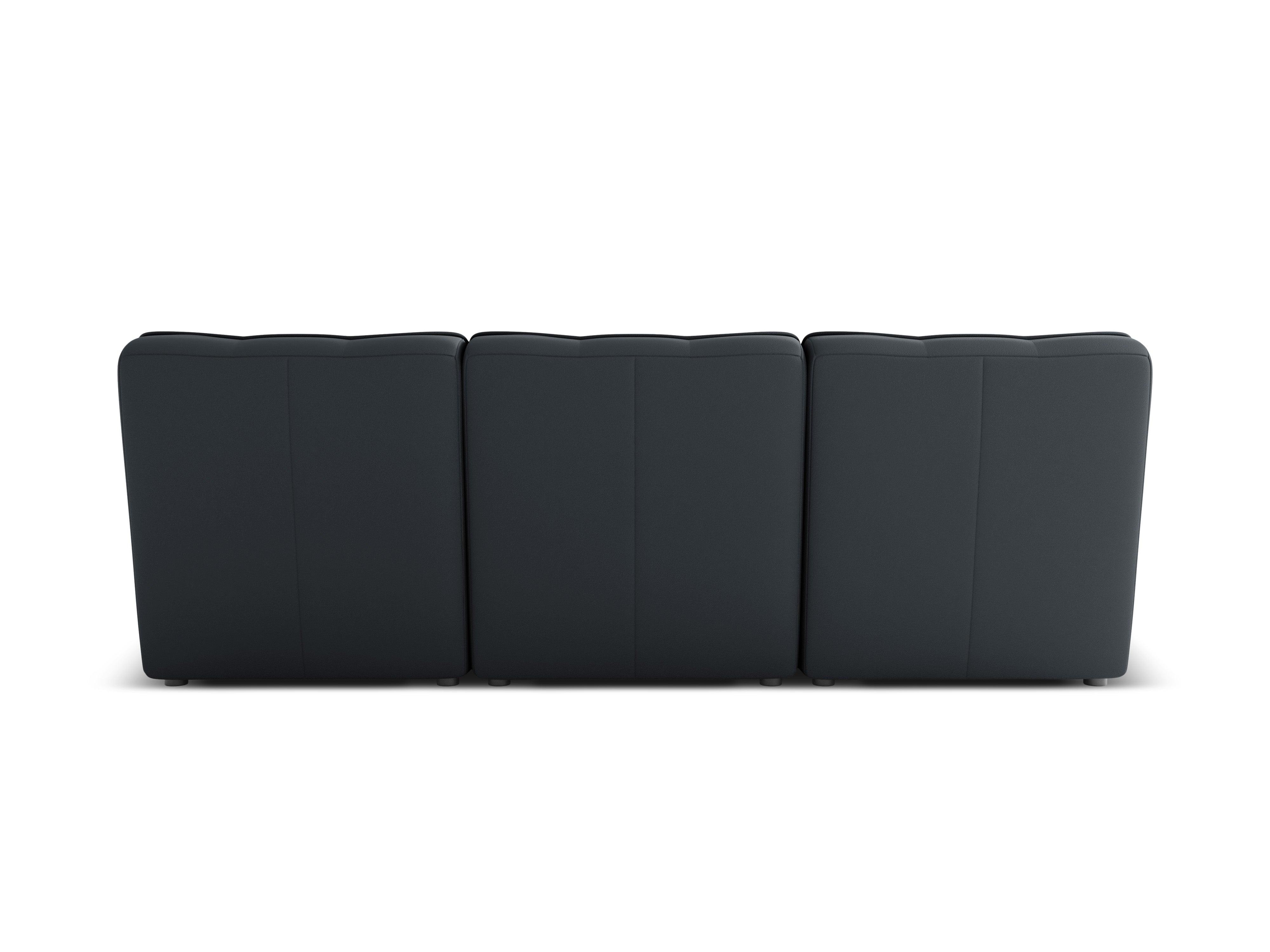 Sofa skórzana 3-osobowa MONI grafitowy Maison Heritage Eye on Design