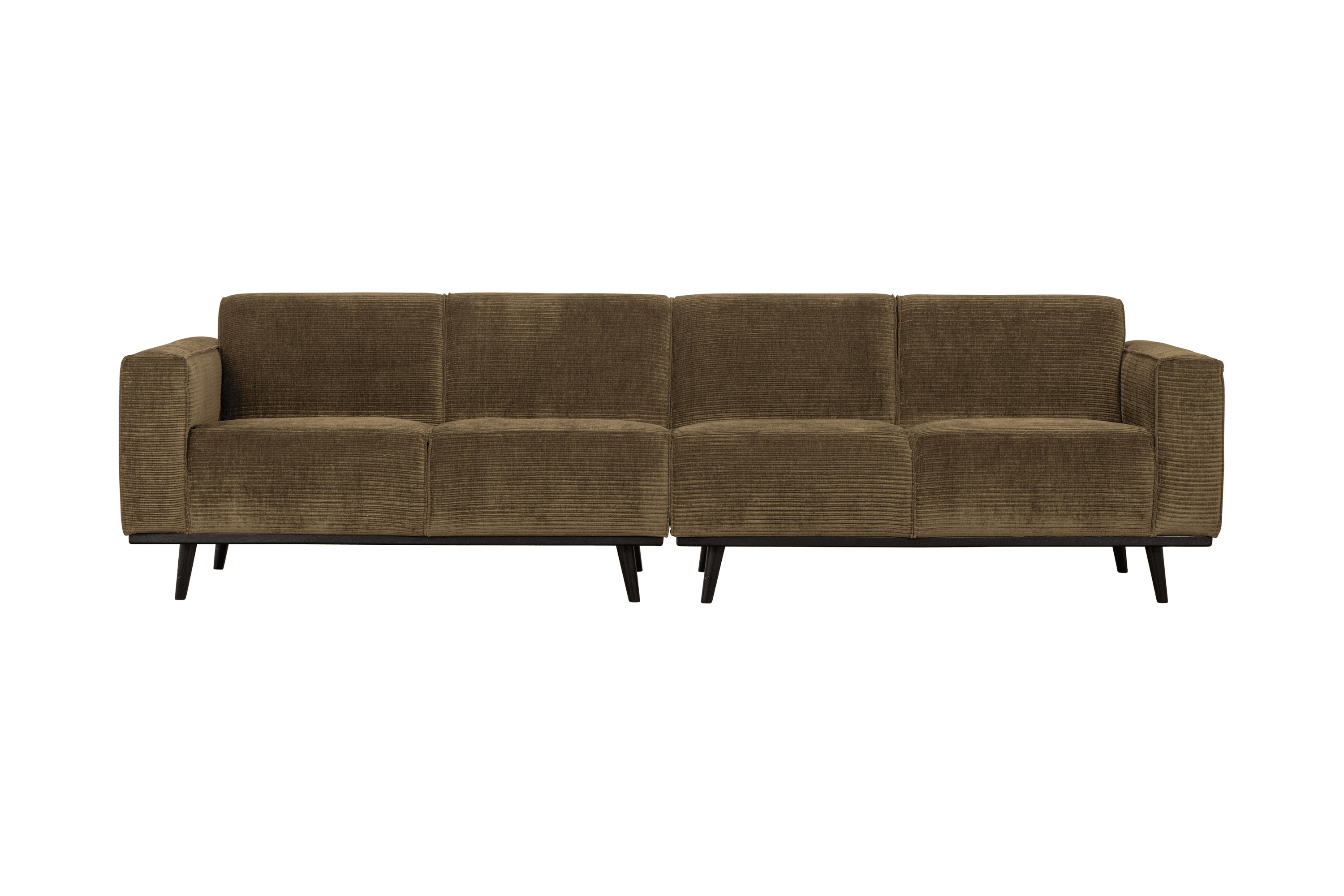 Sofa sztruksowa 4-osobowa STATEMENT brązowy Be Pure 280 cm Eye on Design