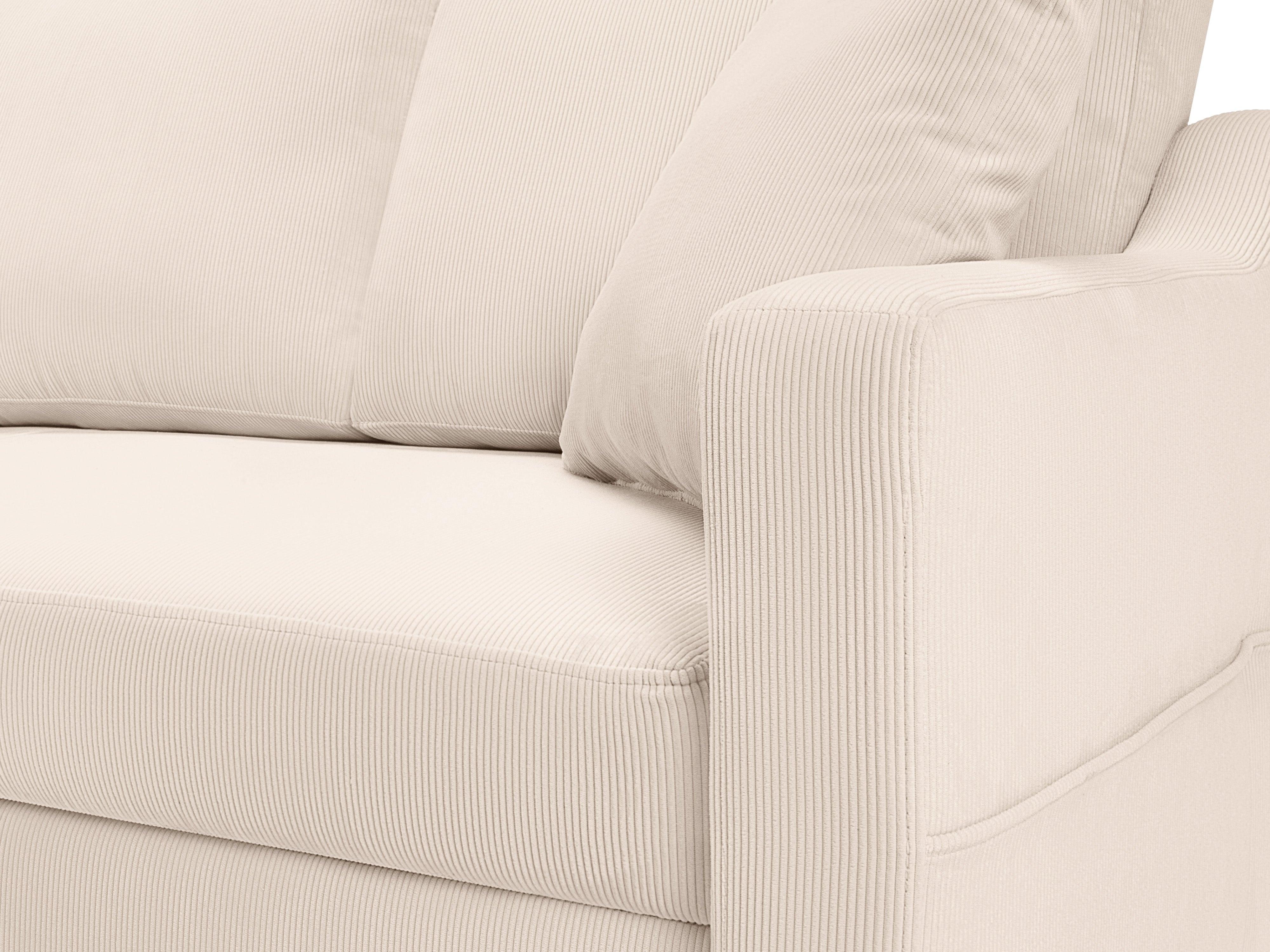 Sofa sztruksowa z funkcją spania ROSE beżowy Mazzini Sofas Eye on Design