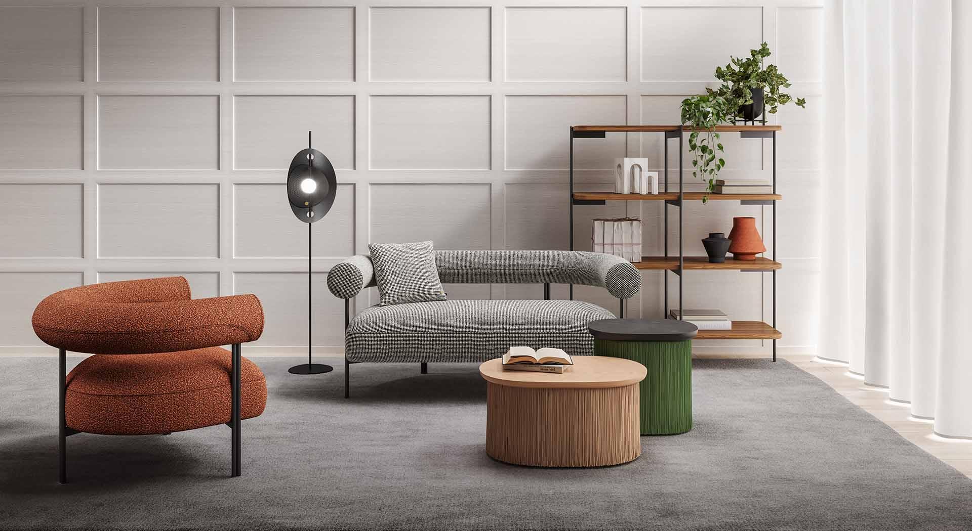 Sofa TORO bordowy Liu Jo Living Eye on Design