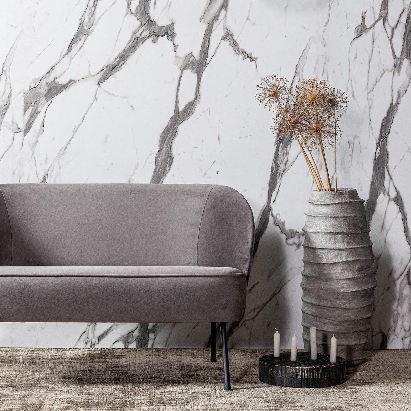 Black Vogue leather bench