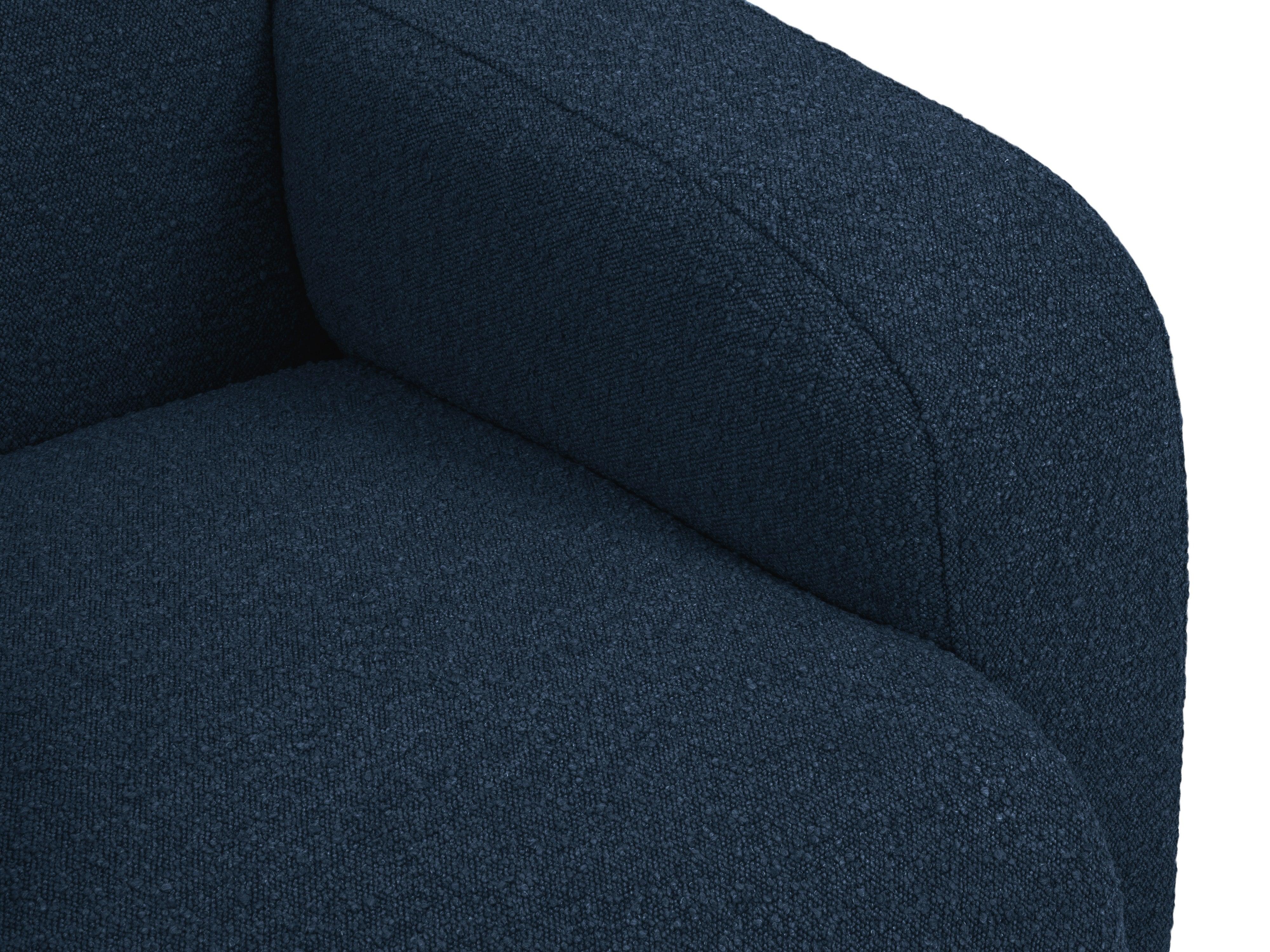 Sofa w tkaninie boucle 2-osobowa LOLA ciemnoniebieski Windsor & Co Eye on Design
