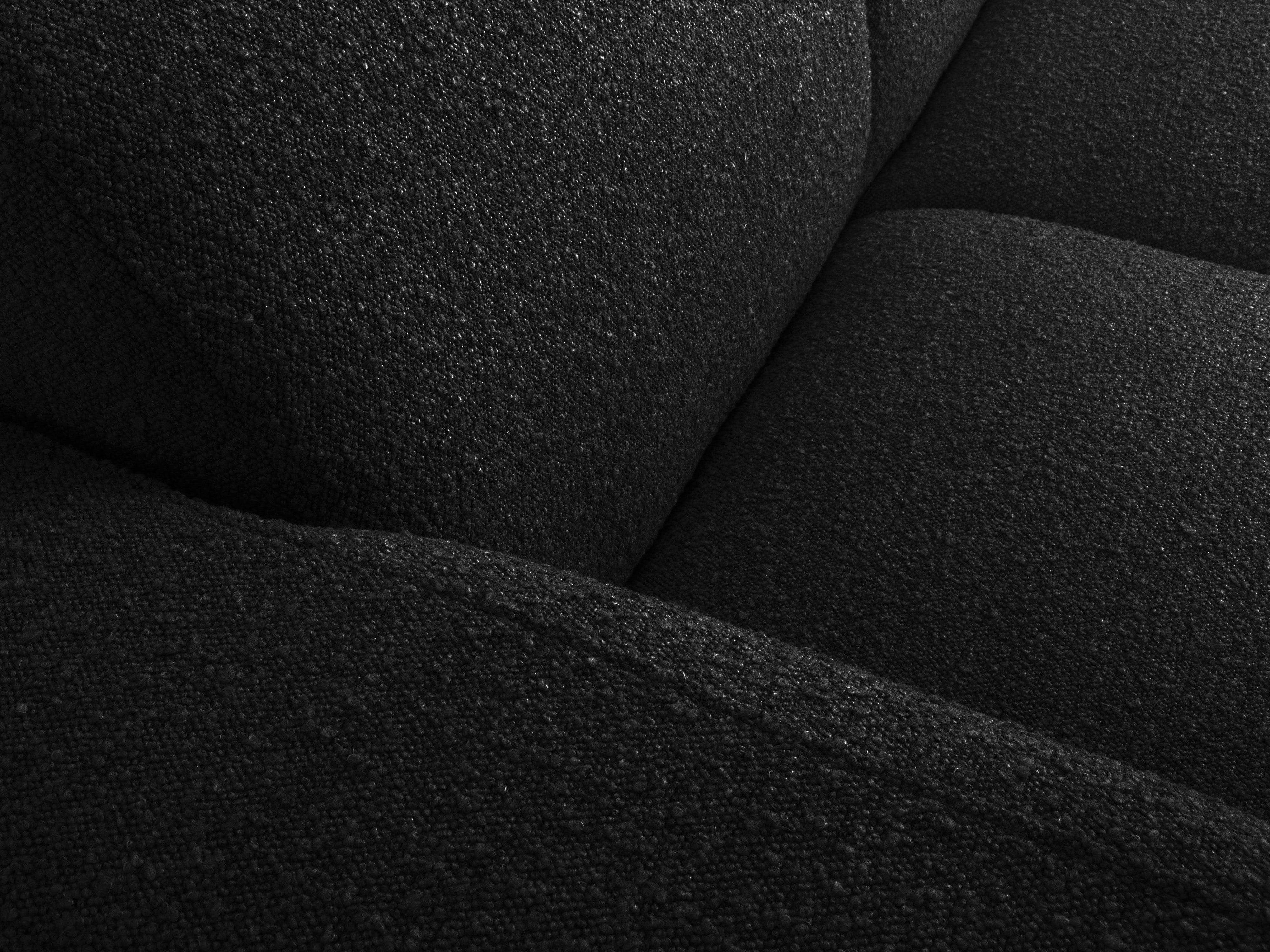Sofa w tkaninie boucle 2-osobowa LOLA czarny Windsor & Co Eye on Design