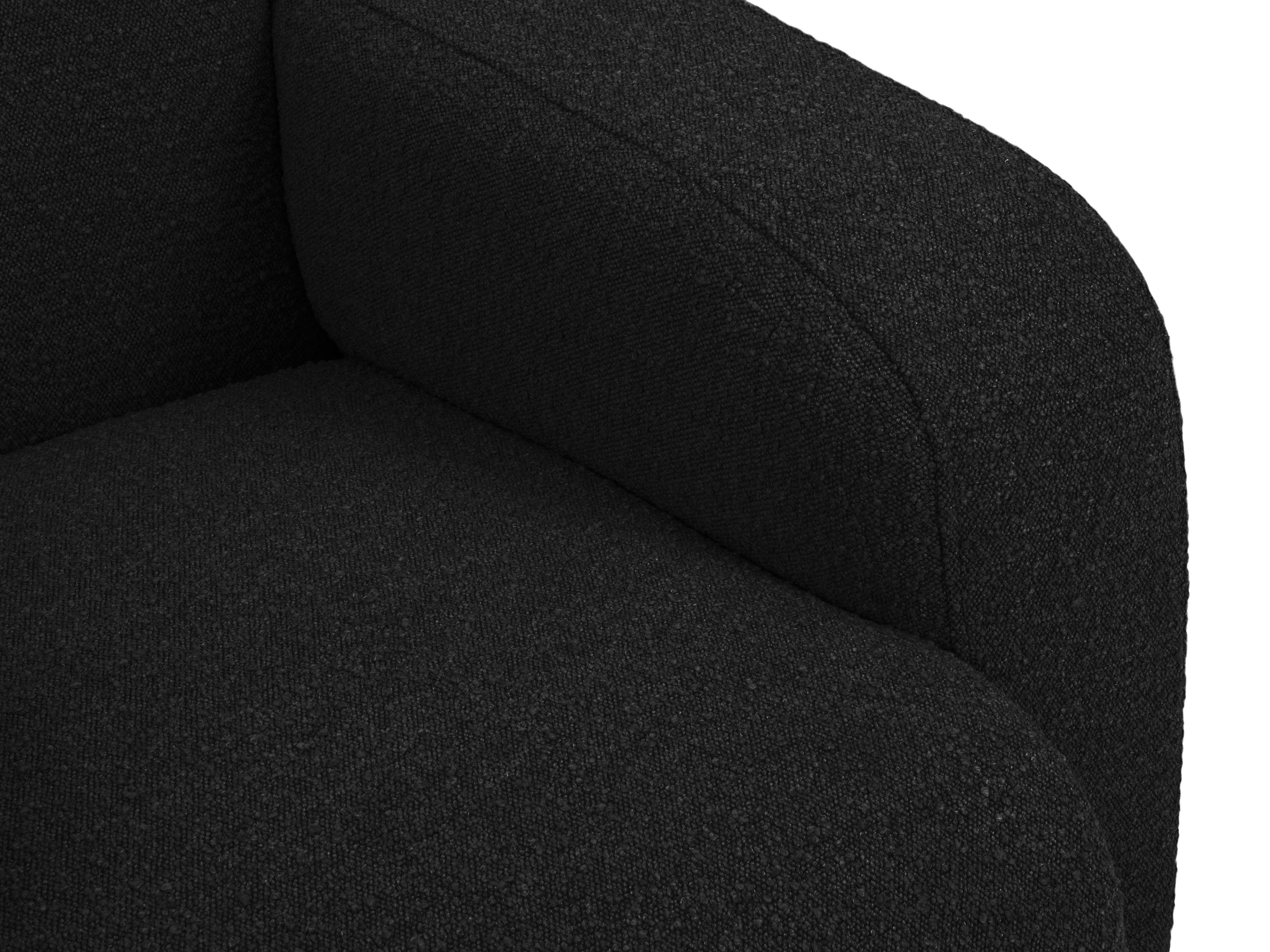 Sofa w tkaninie boucle 2-osobowa LOLA czarny Windsor & Co Eye on Design