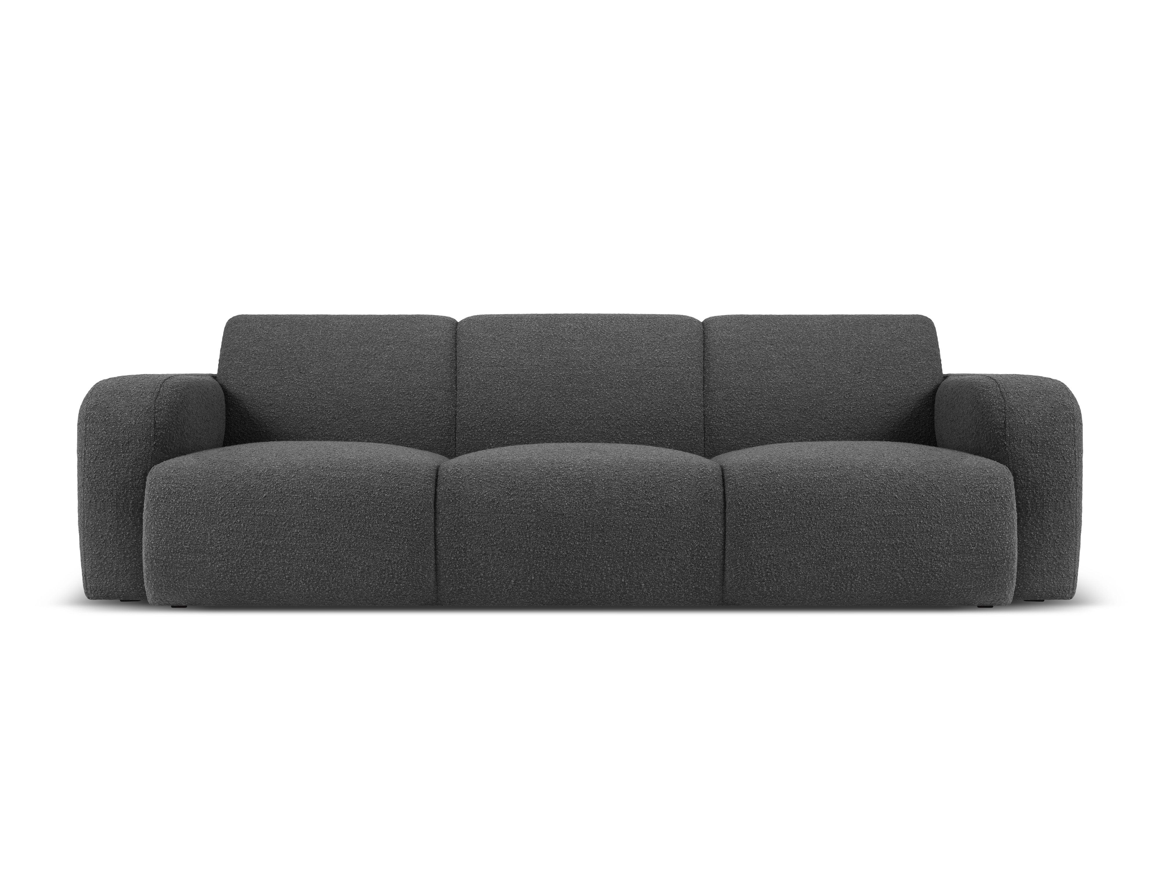 Sofa w tkaninie boucle 3-osobowa LOLA ciemnoszary Windsor & Co Eye on Design