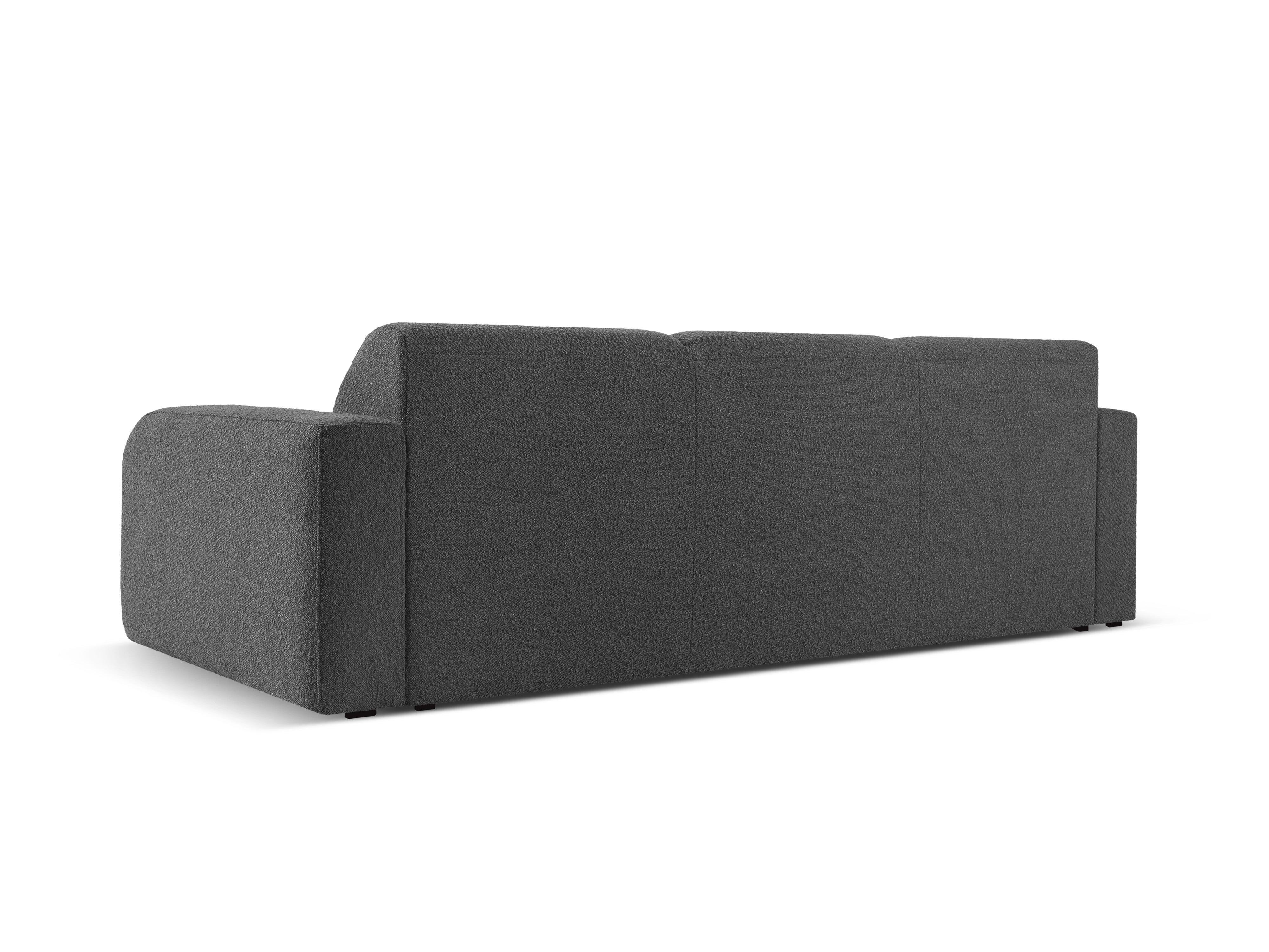 Sofa w tkaninie boucle 3-osobowa LOLA ciemnoszary Windsor & Co Eye on Design