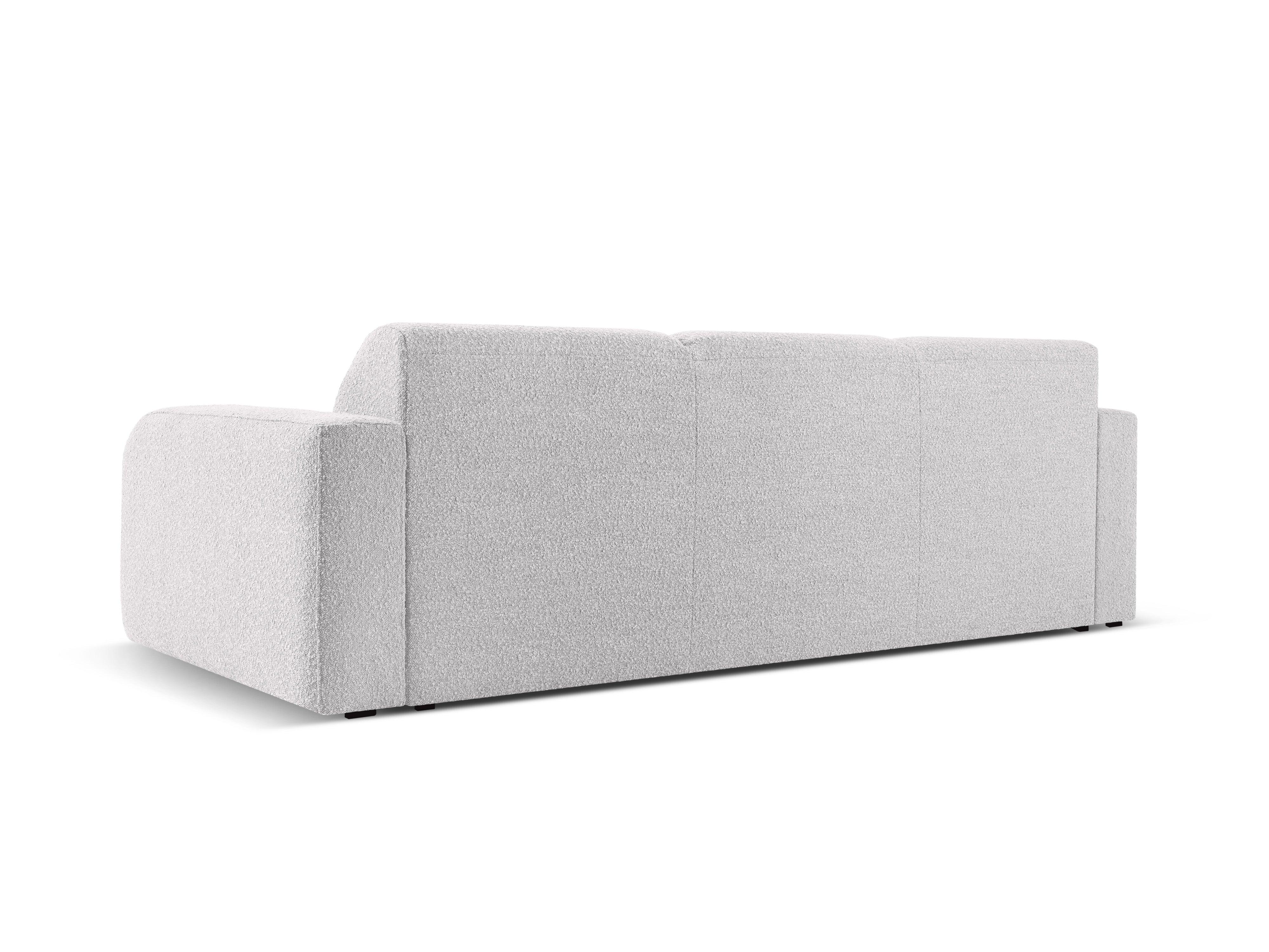 Sofa w tkaninie boucle 3-osobowa LOLA jasnoszary Windsor & Co Eye on Design