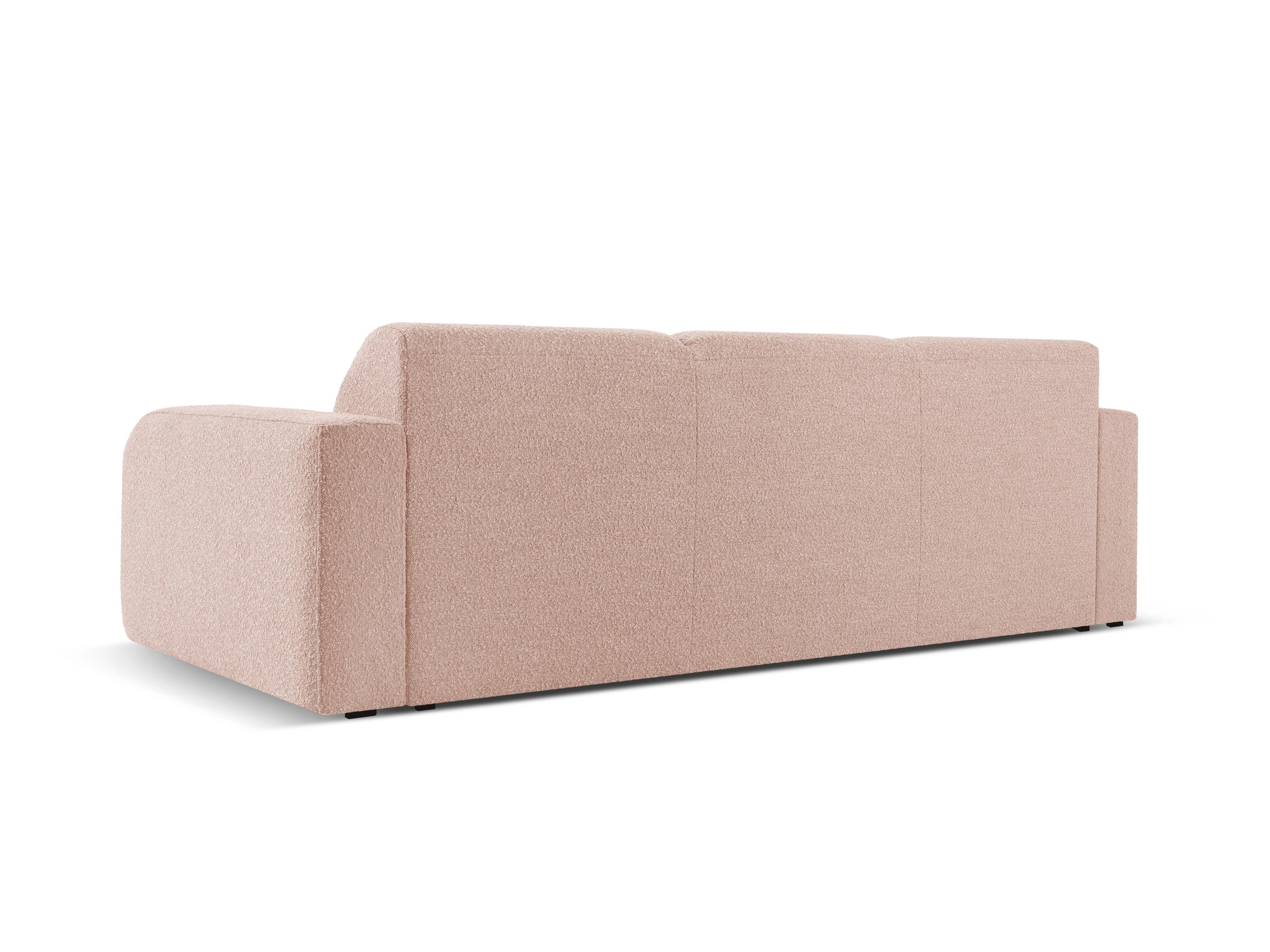 Sofa w tkaninie boucle 3-osobowa LOLA różowy Windsor & Co Eye on Design