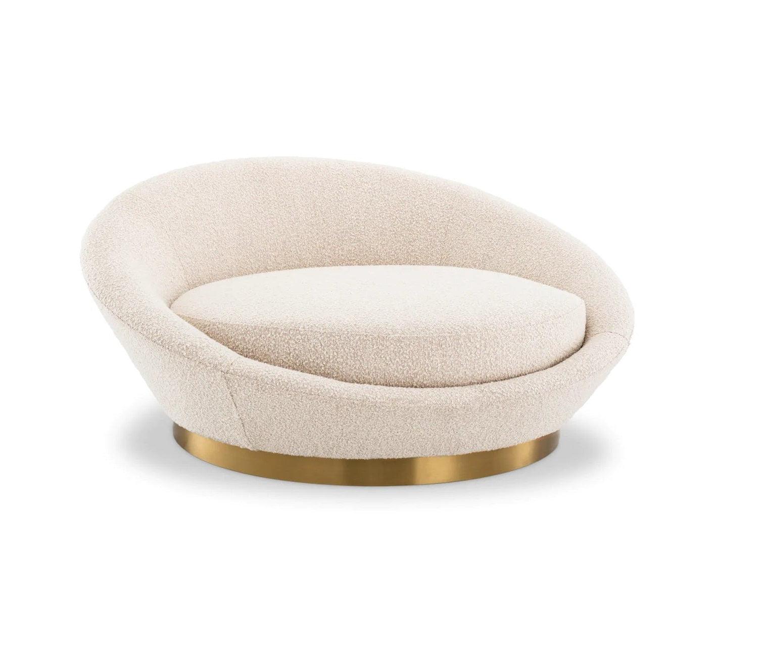 Sofa w tkaninie boucle DUARDO kremowy Eichholtz Eye on Design