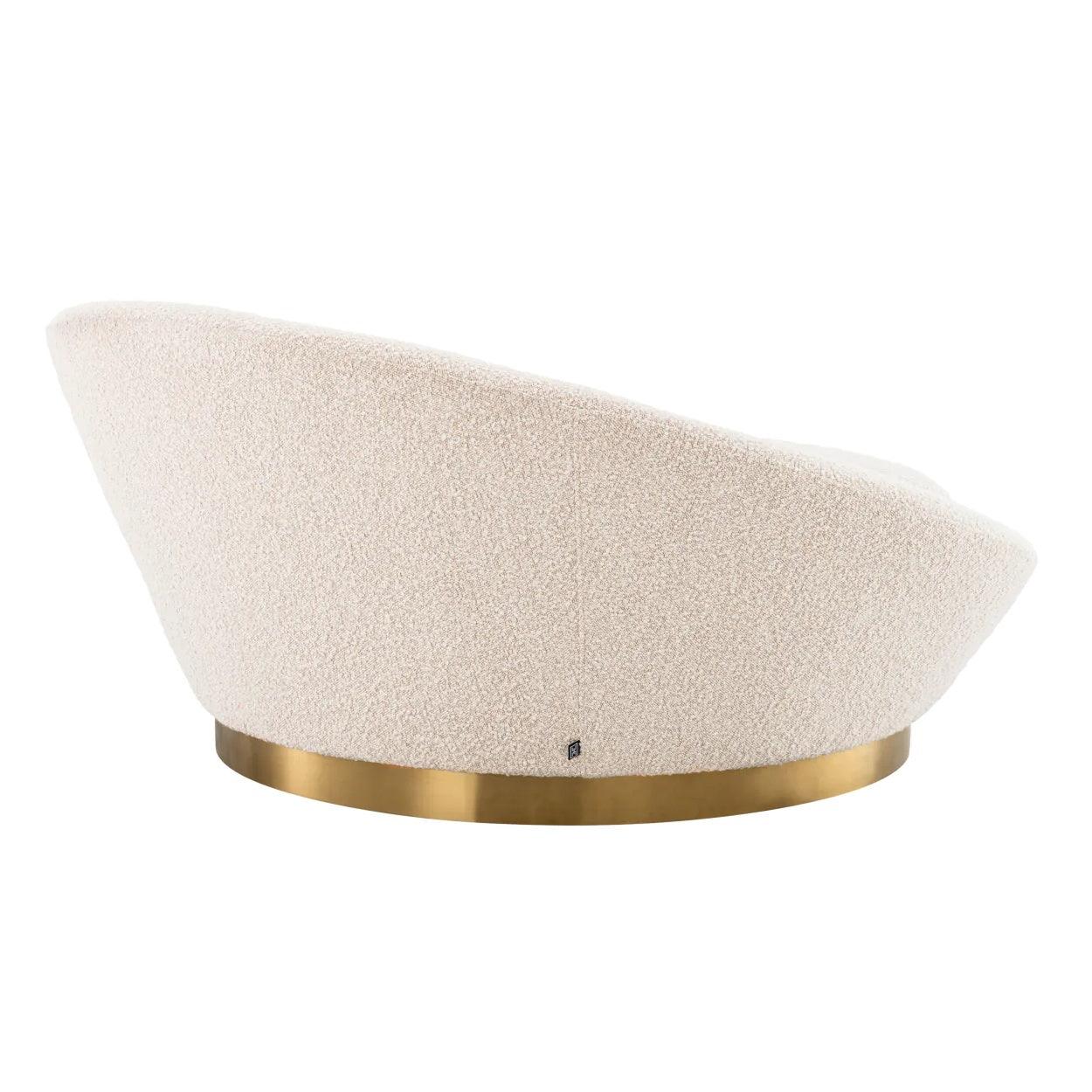 Sofa w tkaninie boucle DUARDO kremowy Eichholtz Eye on Design