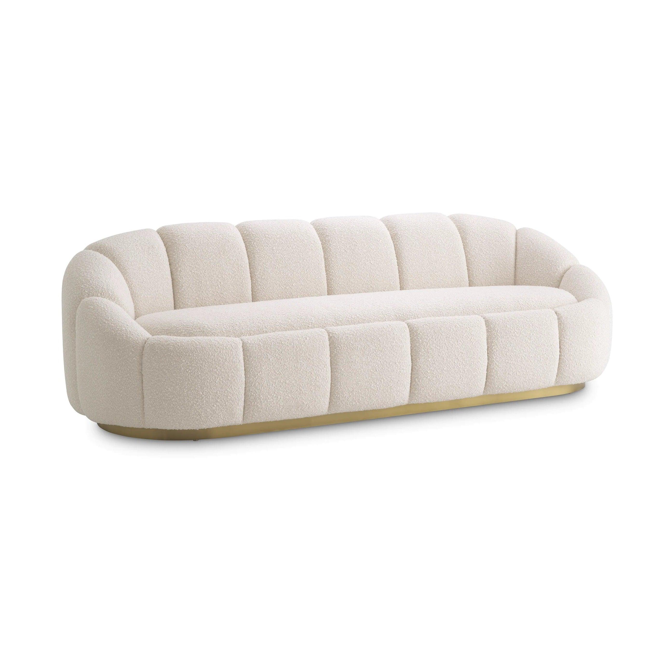 Sofa w tkaninie boucle INGER kremowy Eichholtz Eye on Design