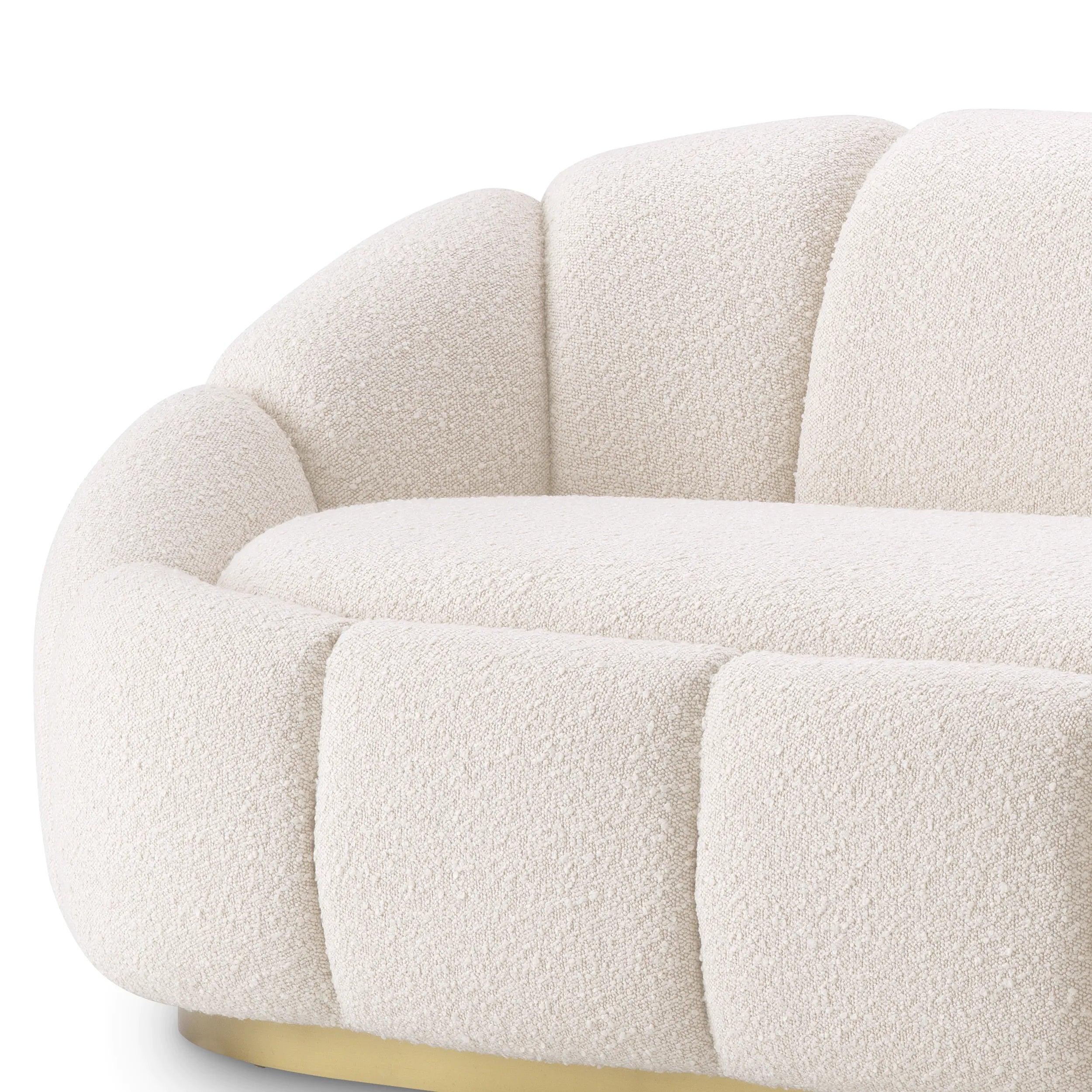 Sofa w tkaninie boucle INGER kremowy Eichholtz Eye on Design