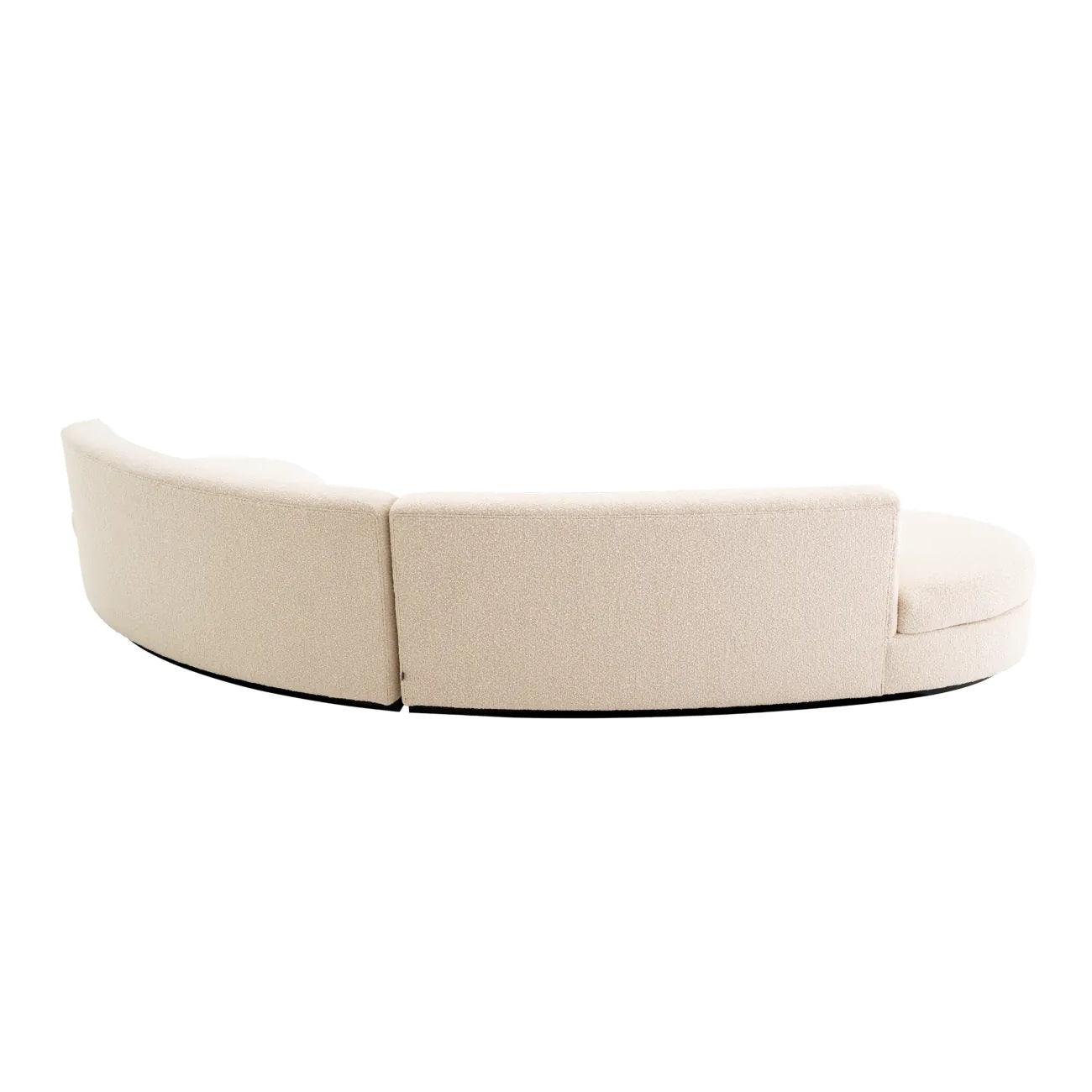 Sofa w tkaninie boucle LENNOX kremowy Eichholtz Eye on Design