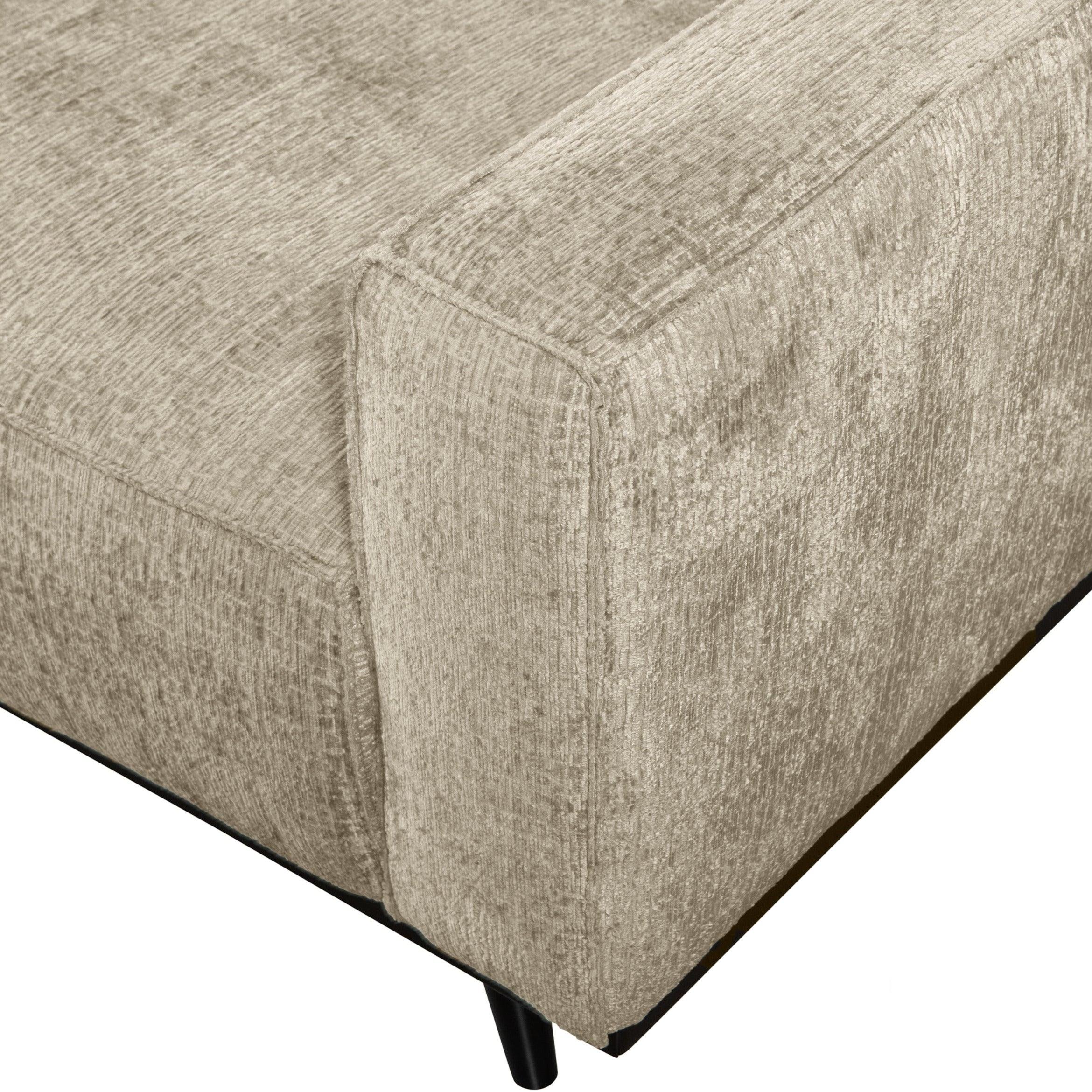 Sofa welurowa 3-osobowa STATEMENT STRUCTURE beżowy Be Pure Eye on Design
