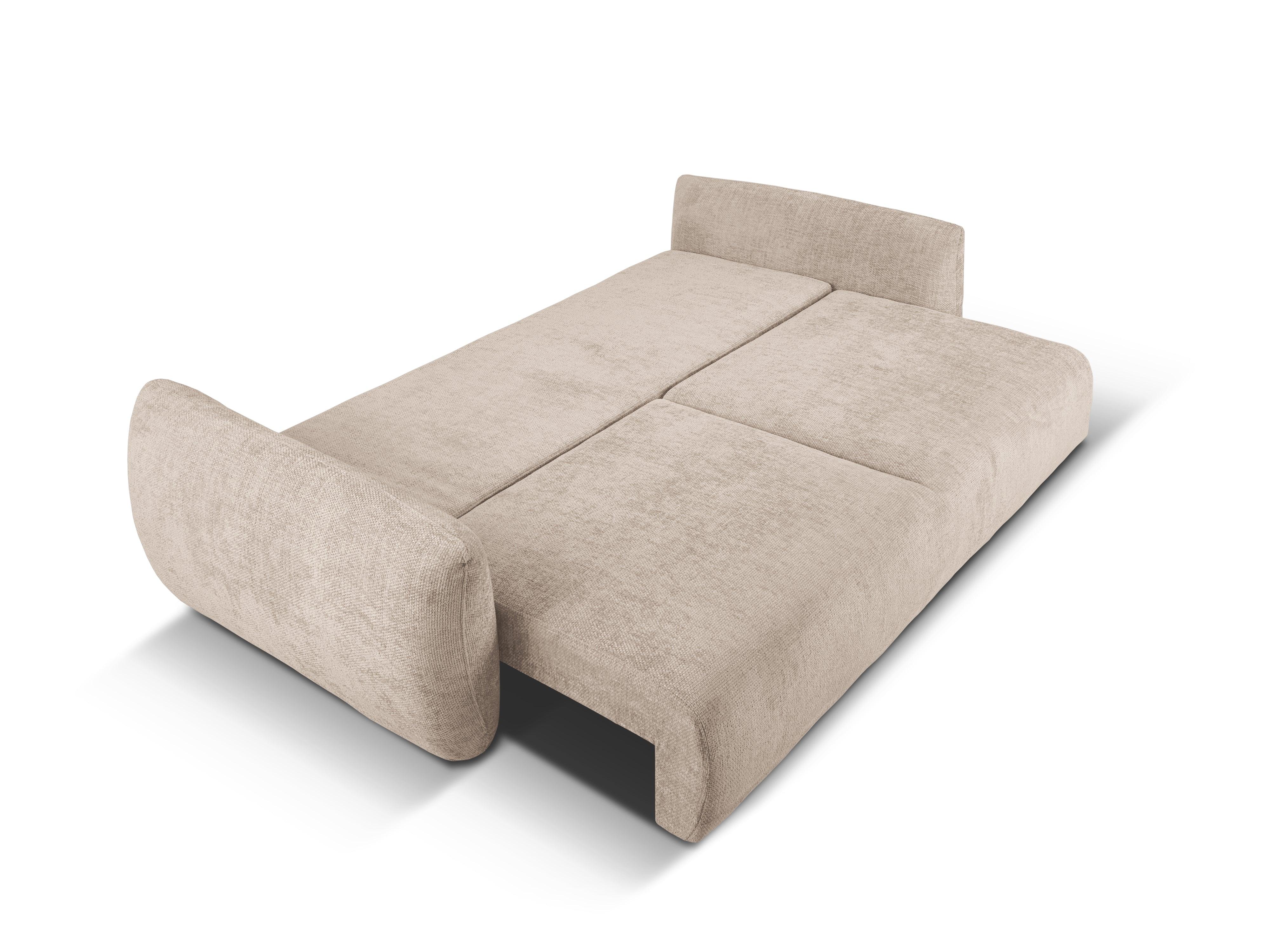 Sofa z funkcją spania MATERA beżowy szenil Cosmopolitan Design Eye on Design