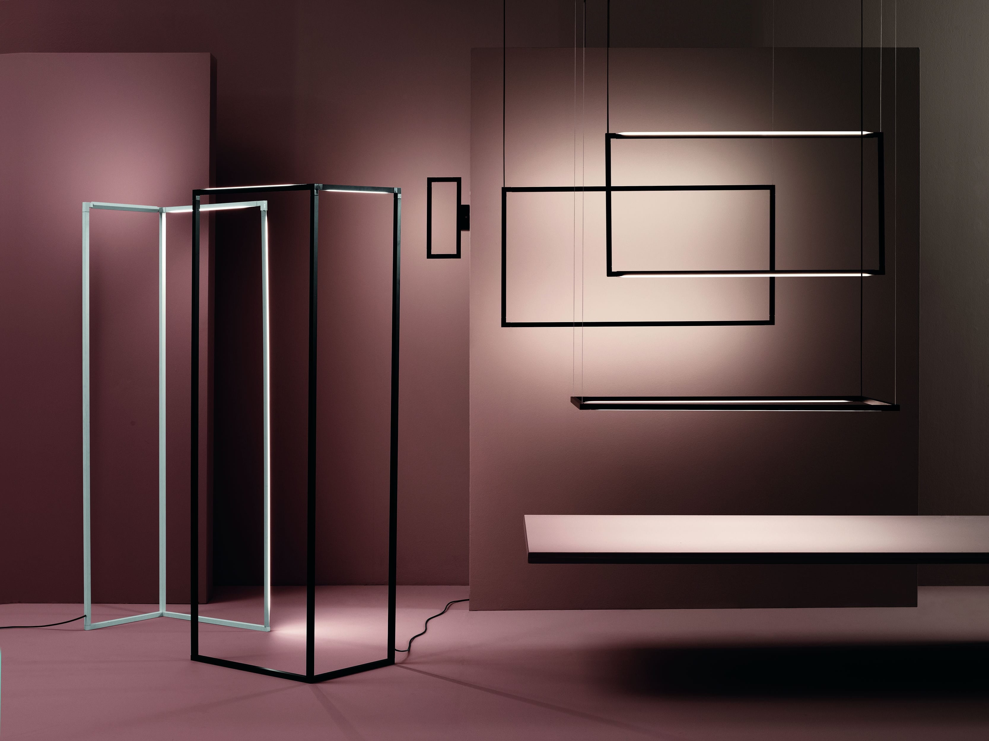 Lampa wisząca SPIGOLO HORIZONTAL aluminium