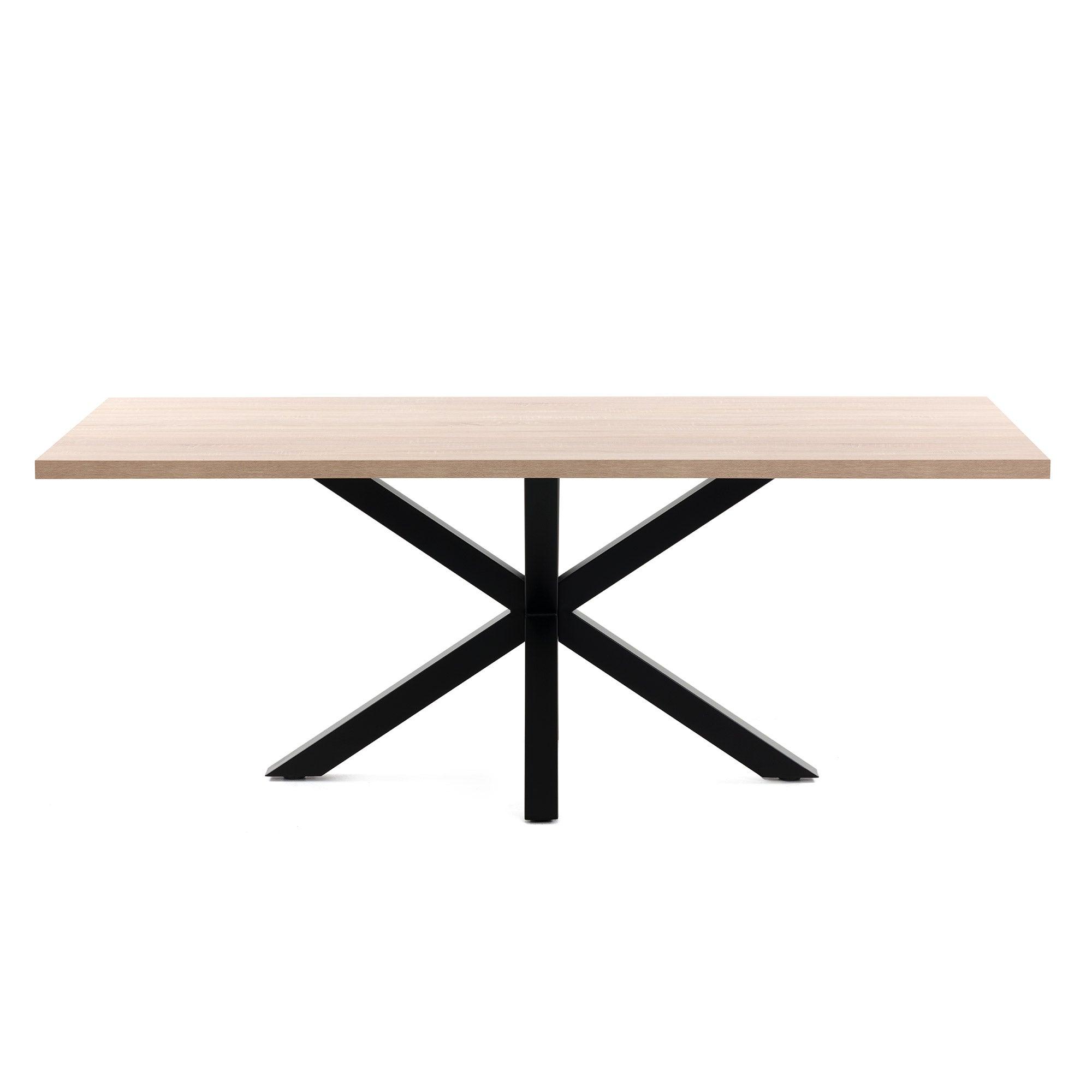 Stół ARGO drewniany z czarną podstawą La Forma Eye on Design