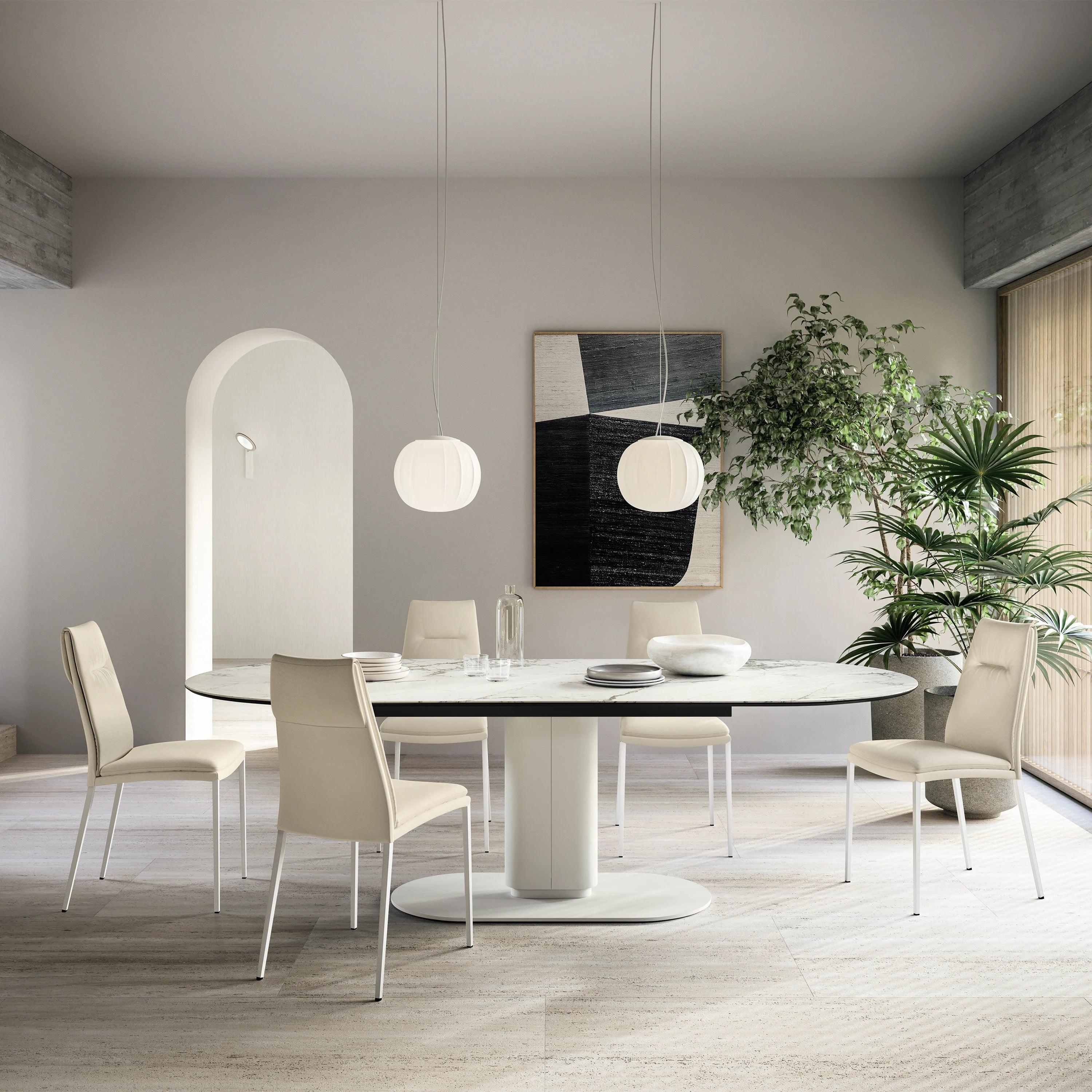 Stół CAMEO biały marmur Calligaris Eye on Design