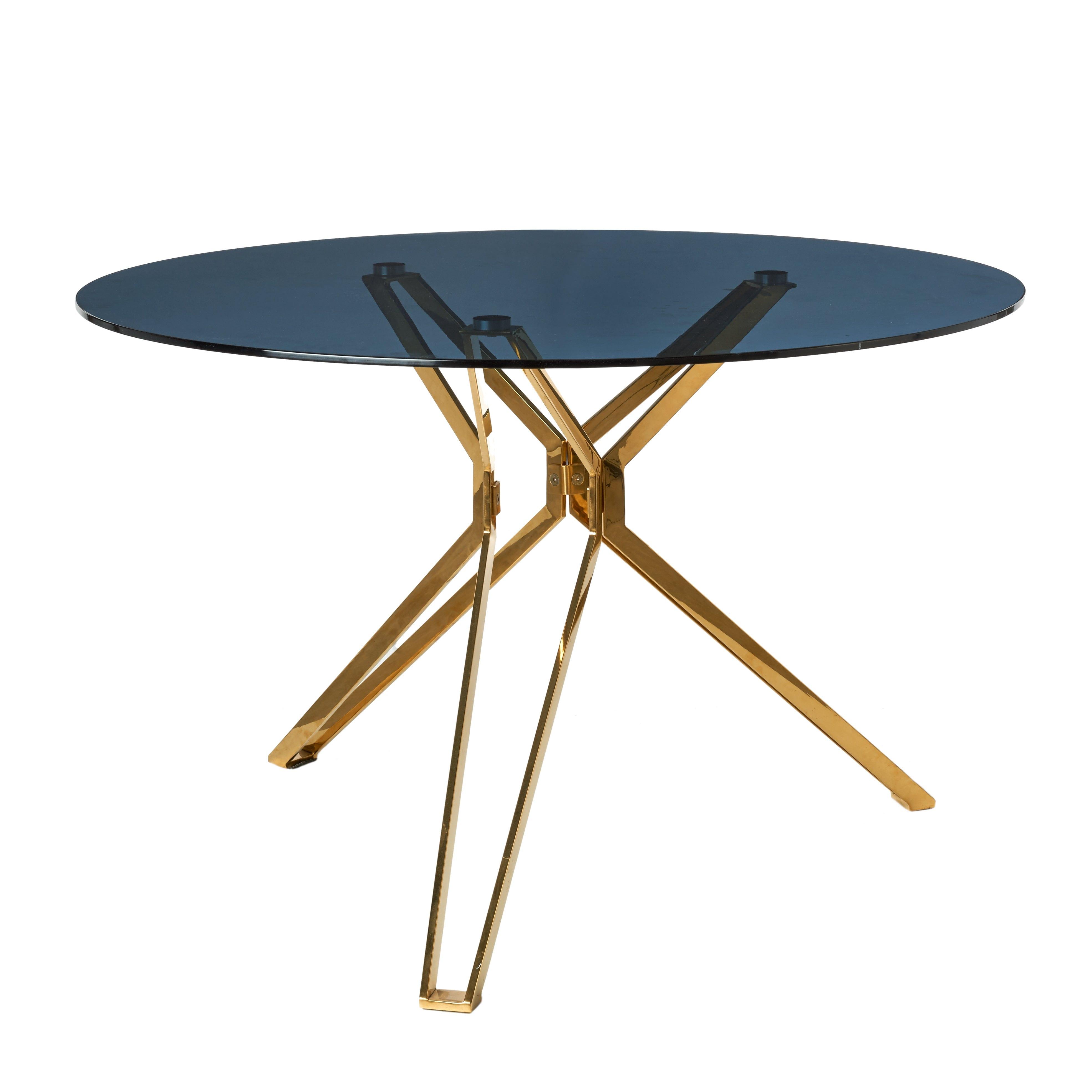 Stół jadalniany GOLD & GLASS szklany Pols Potten Eye on Design