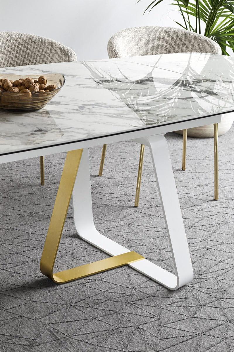 Stół jadalniany SUNSHINE antracytowy marmur Calligaris Eye on Design