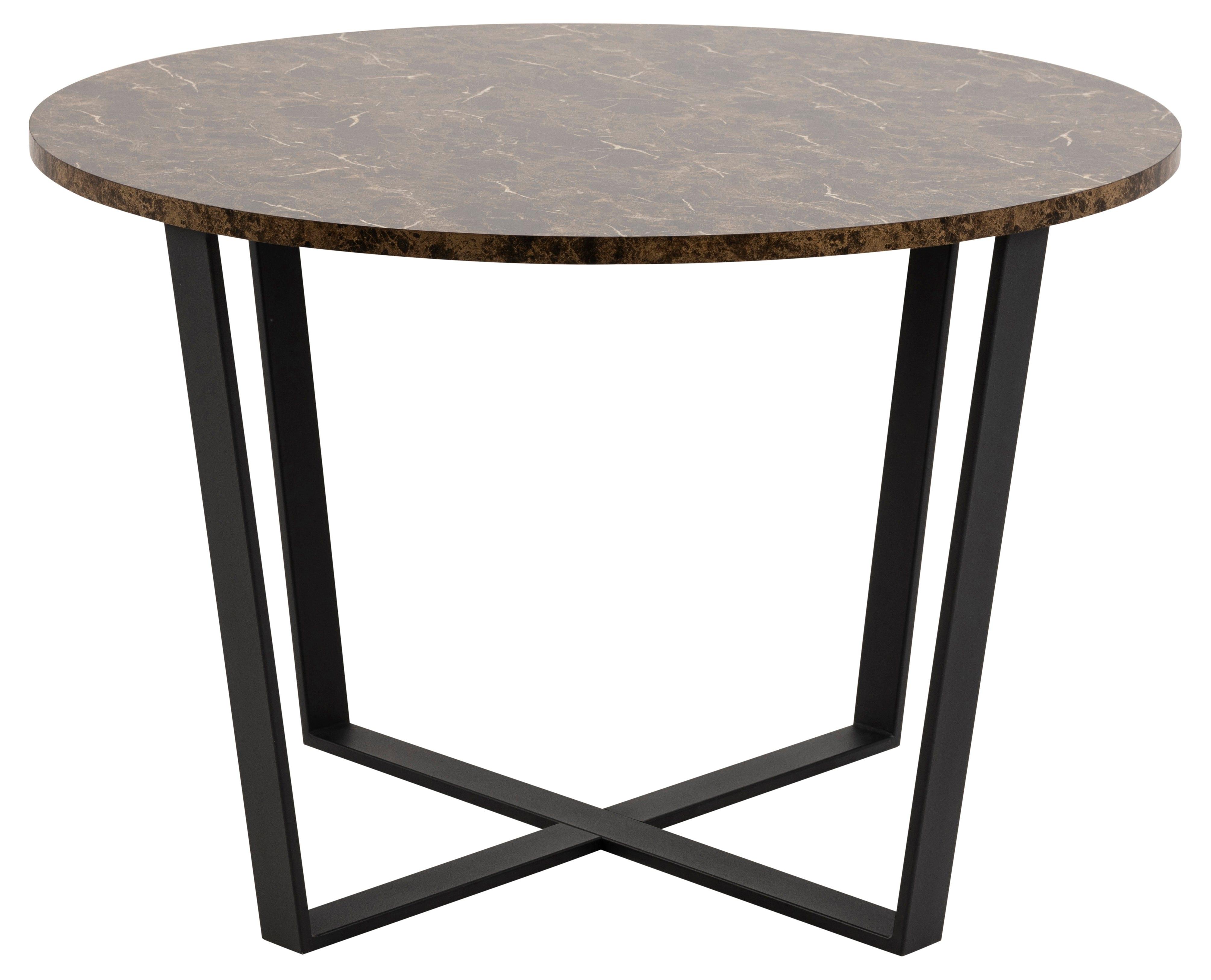 Stół okrągły AMBLE brązowy marmur Home Essentials Eye on Design