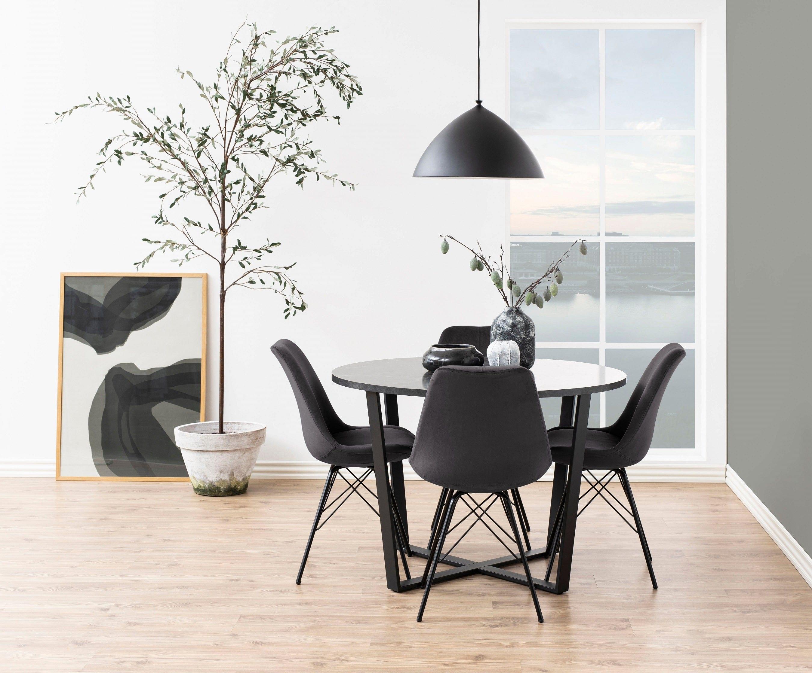 Stół okrągły AMBLE czarny marmur Home Essentials Eye on Design