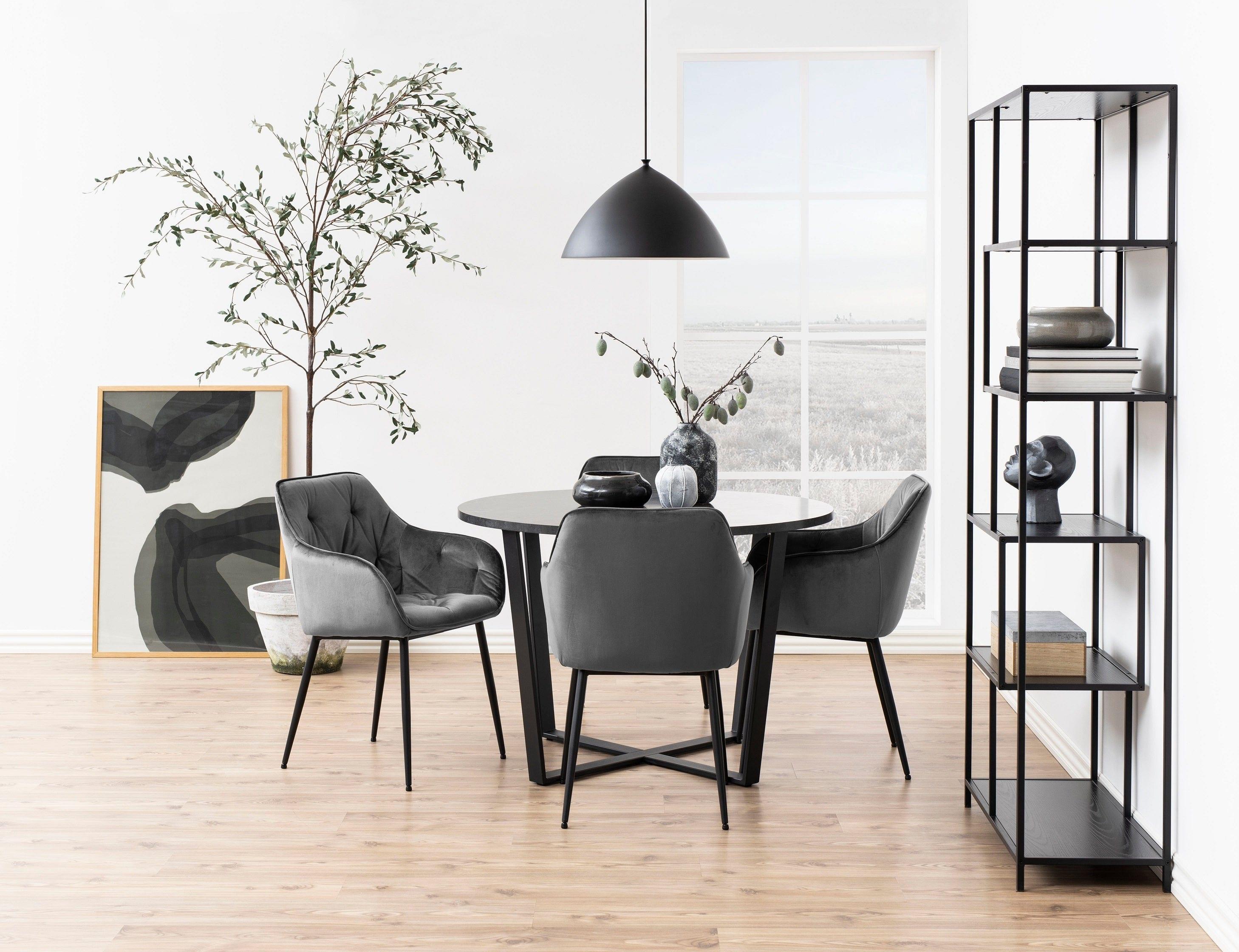 Stół okrągły AMBLE czarny marmur Home Essentials Eye on Design