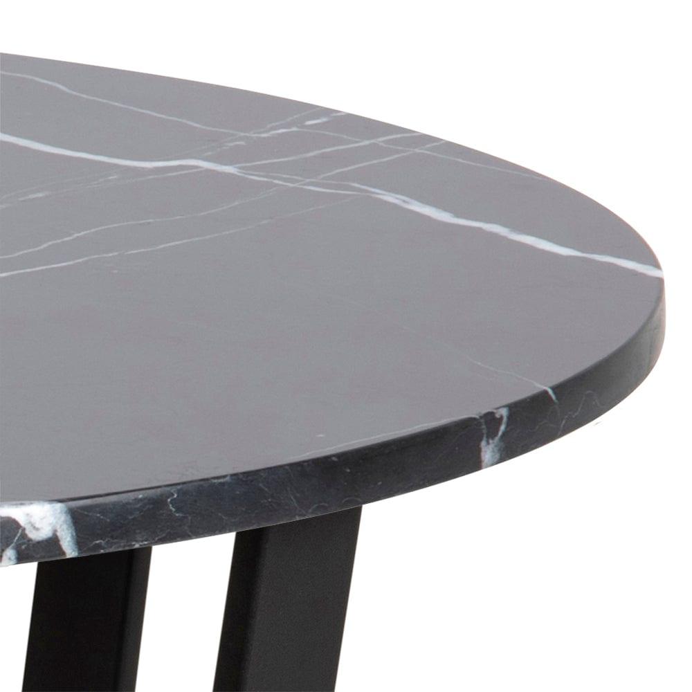 Stół okrągły AMBLE czarny marmur Home Essentials Eye on Design