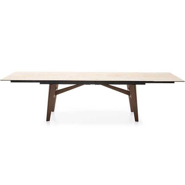 Stół prostokątny rozkładany ABREY piaskowy marmur Calligaris Eye on Design