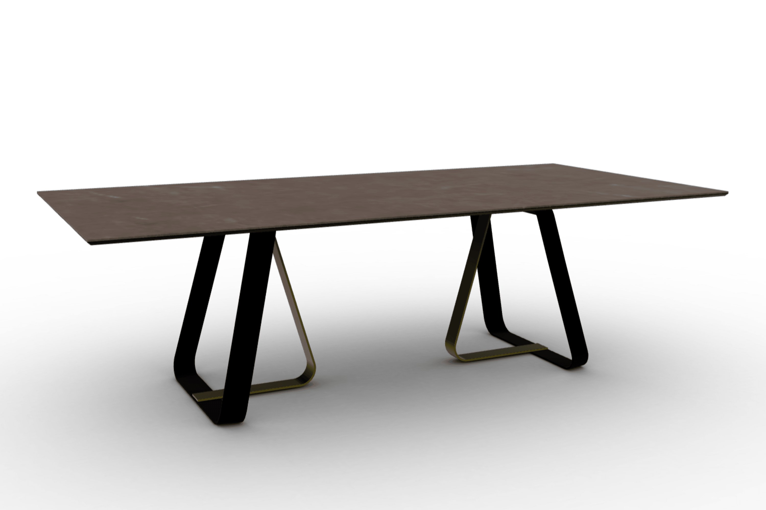 Stół prostokątny SUNSHINE brązowa ceramika Calligaris Eye on Design