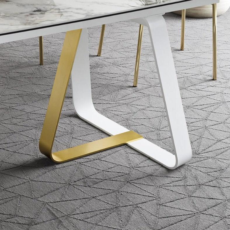 Stół prostokątny SUNSHINE brązowa ceramika Calligaris Eye on Design