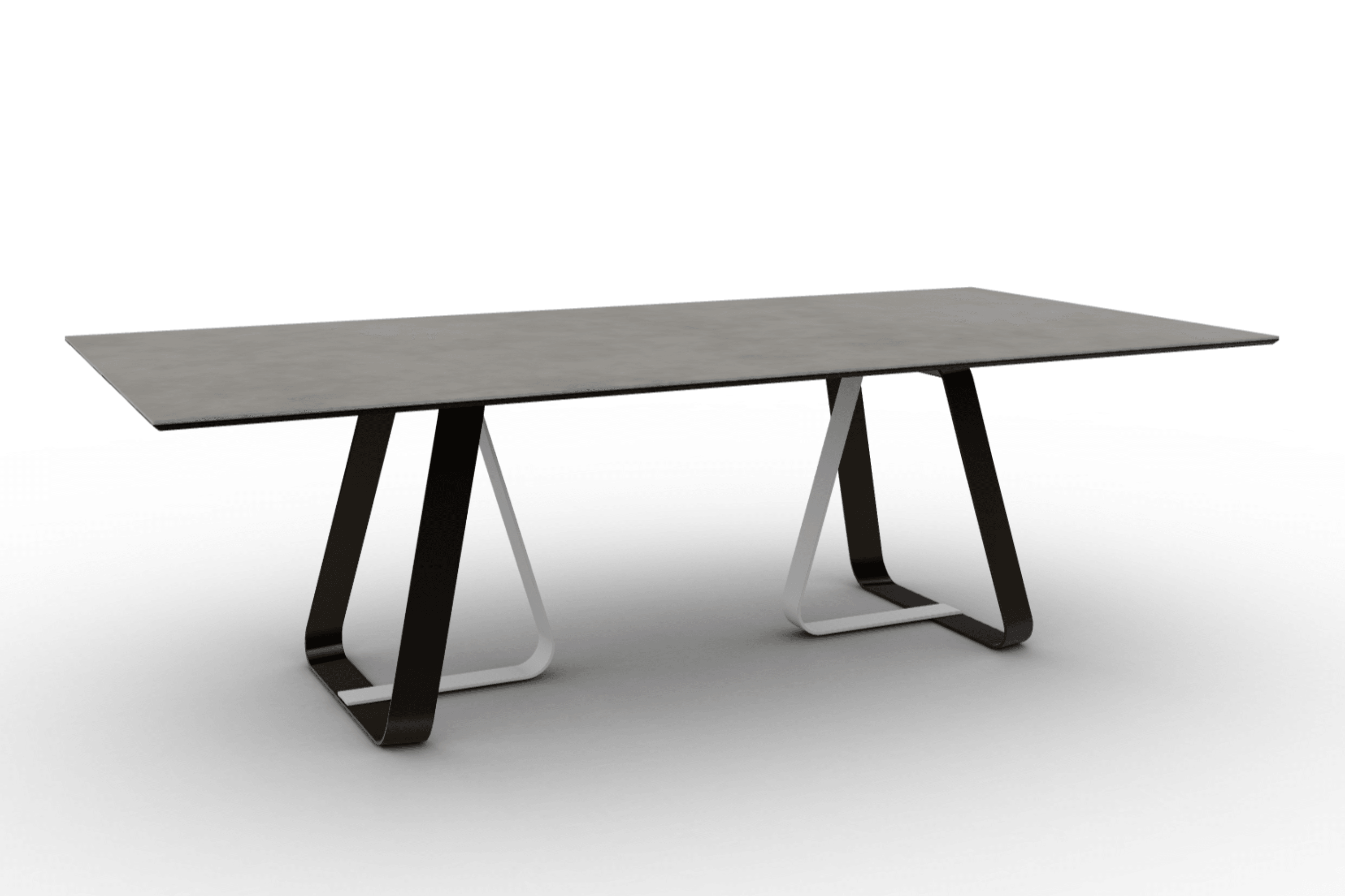 Stół prostokątny SUNSHINE jasnoszara ceramika Calligaris Eye on Design
