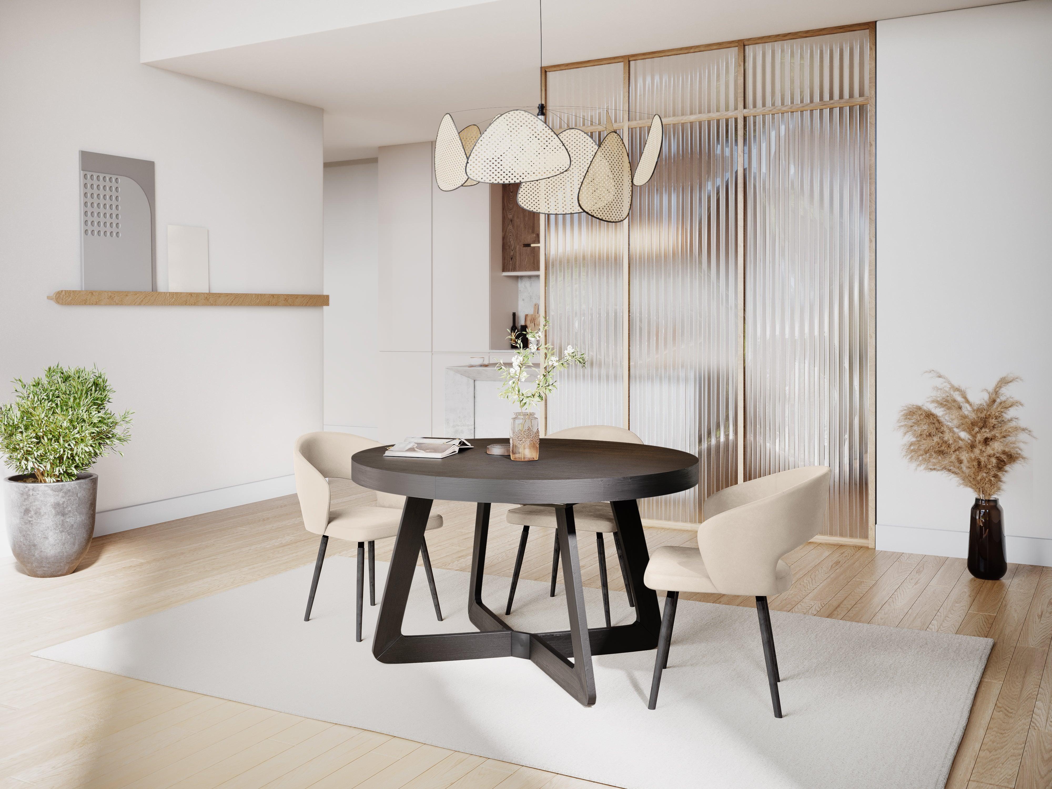 Stół rozkładany BODIL czarny dąb Windsor & Co Eye on Design