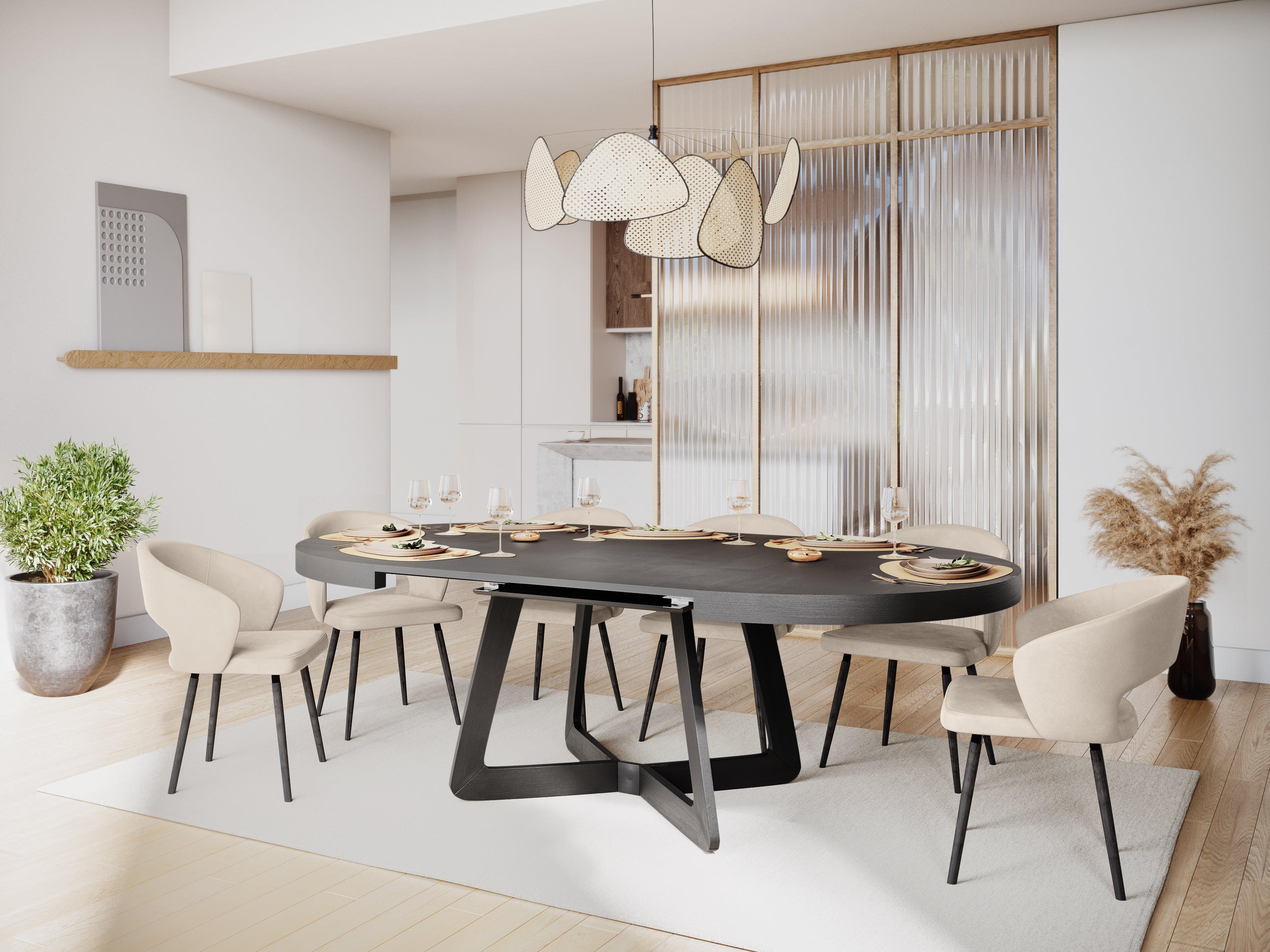 Stół rozkładany BODIL czarny dąb Windsor & Co Eye on Design