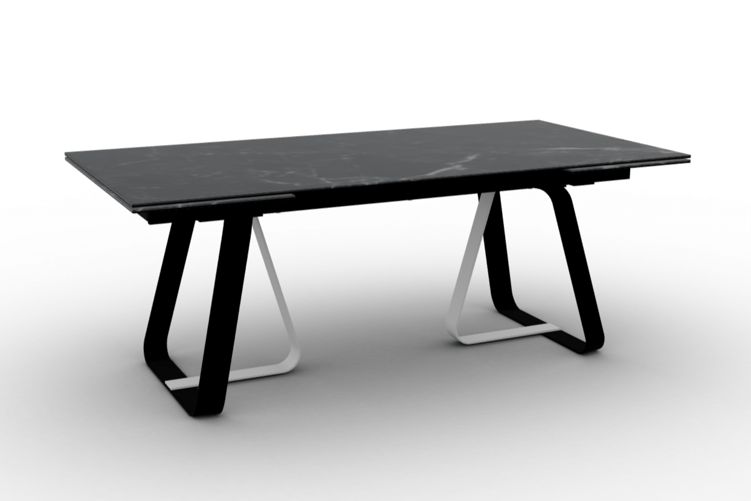 Stół rozkładany prostokątny SUNSHINE czarny marmur Calligaris Eye on Design
