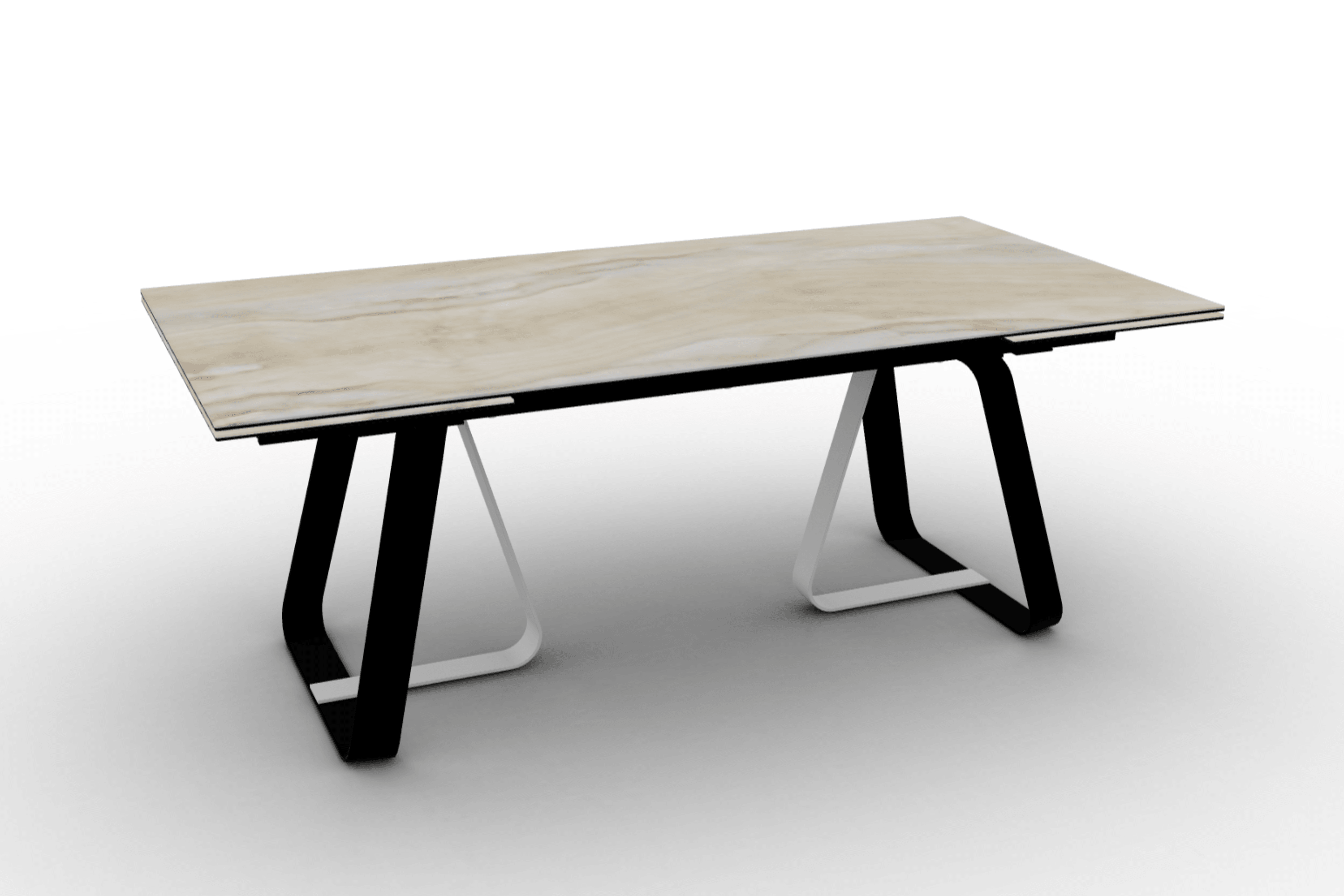 Stół rozkładany prostokątny SUNSHINE piaskowy marmur Calligaris Eye on Design