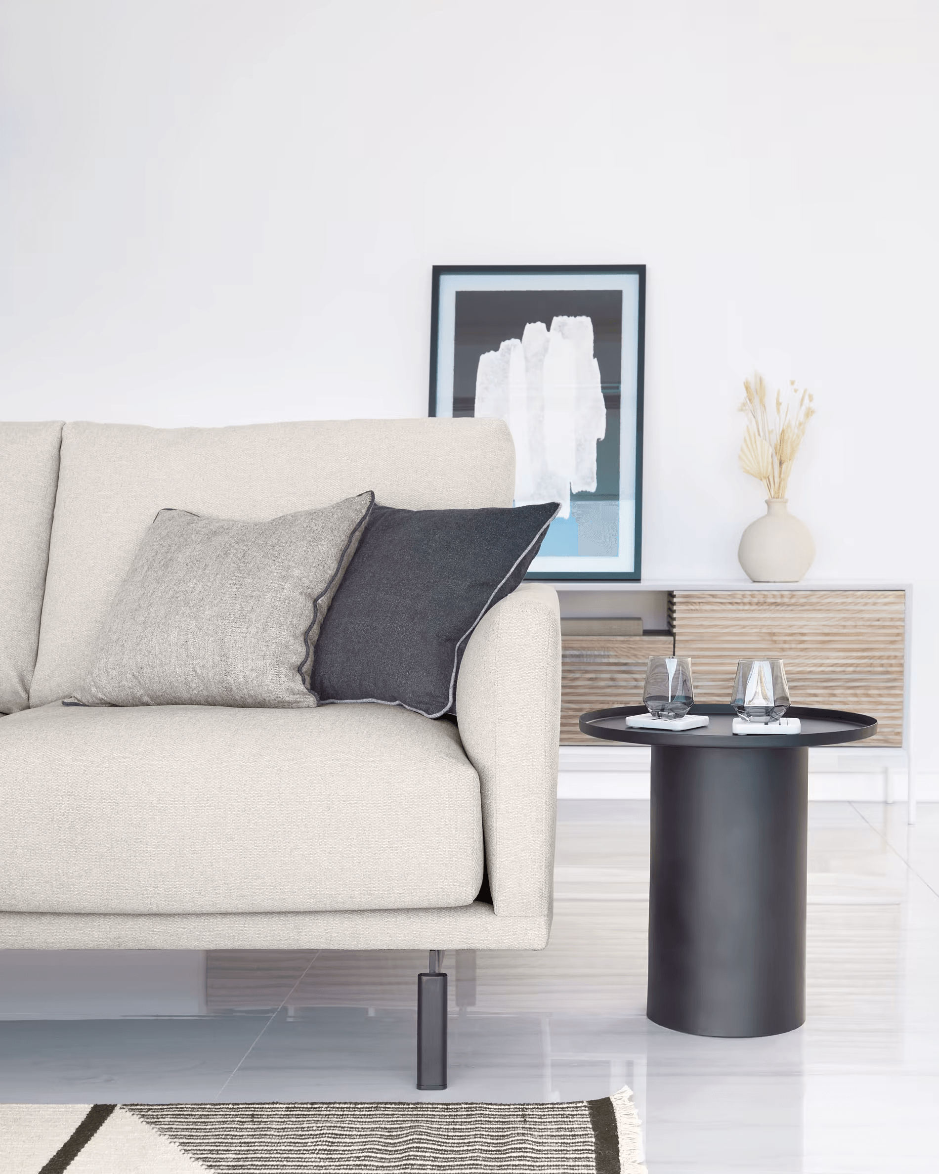 Stolik boczny FLEKSA czarny La Forma Eye on Design